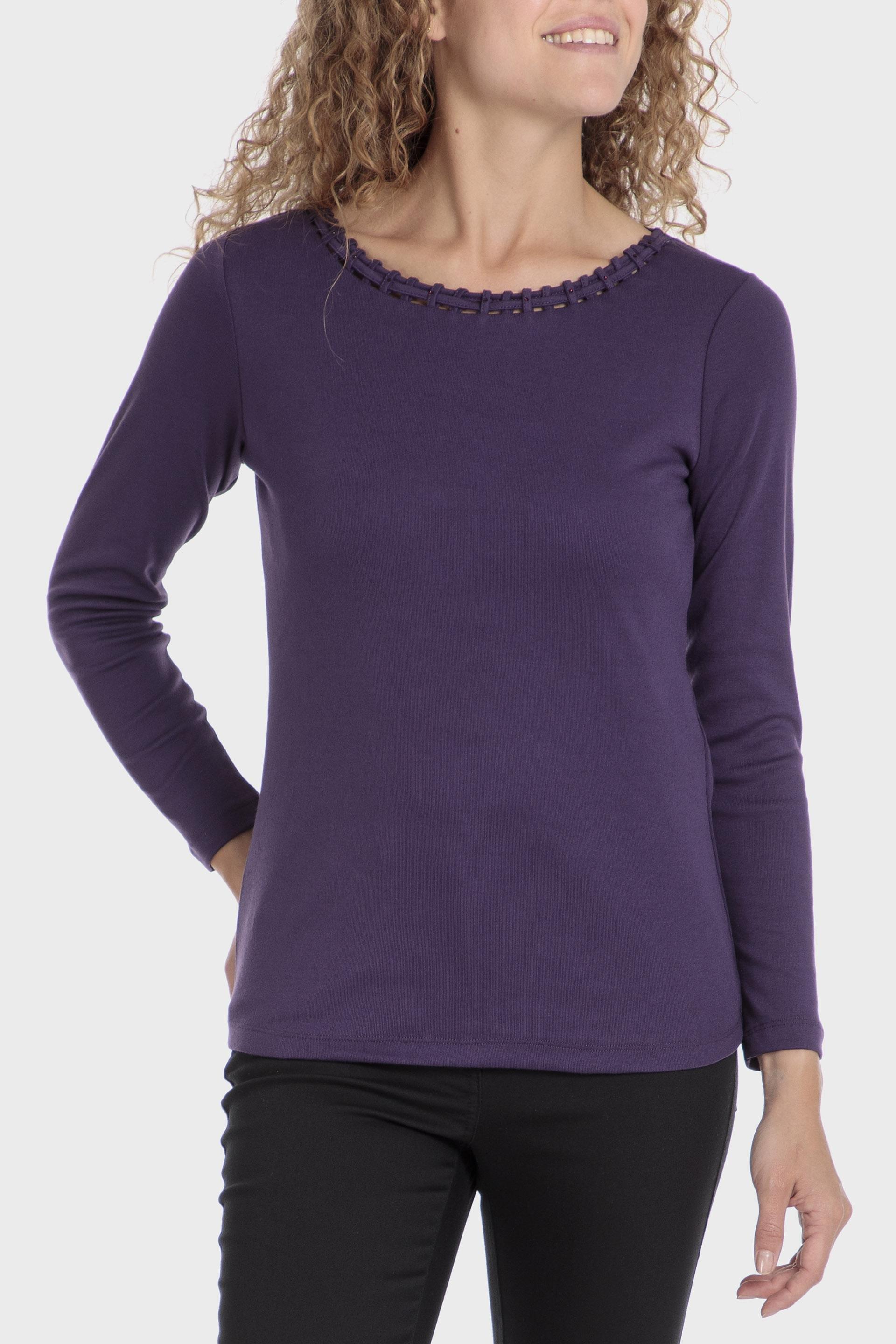 Purple Long Sleeve T-Shirt, , large image number 0