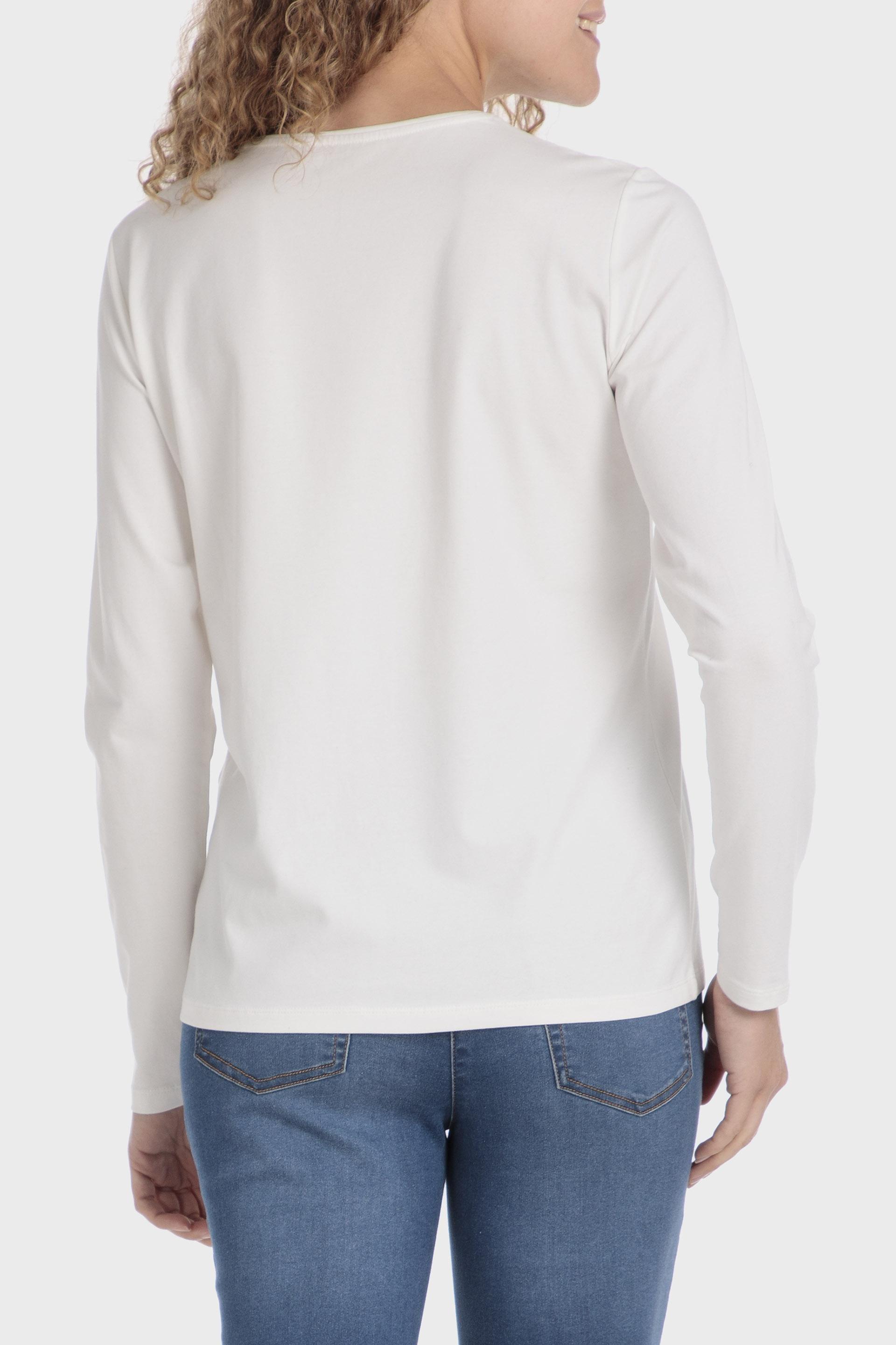 White Basic Shirt Casual, , large image number 2