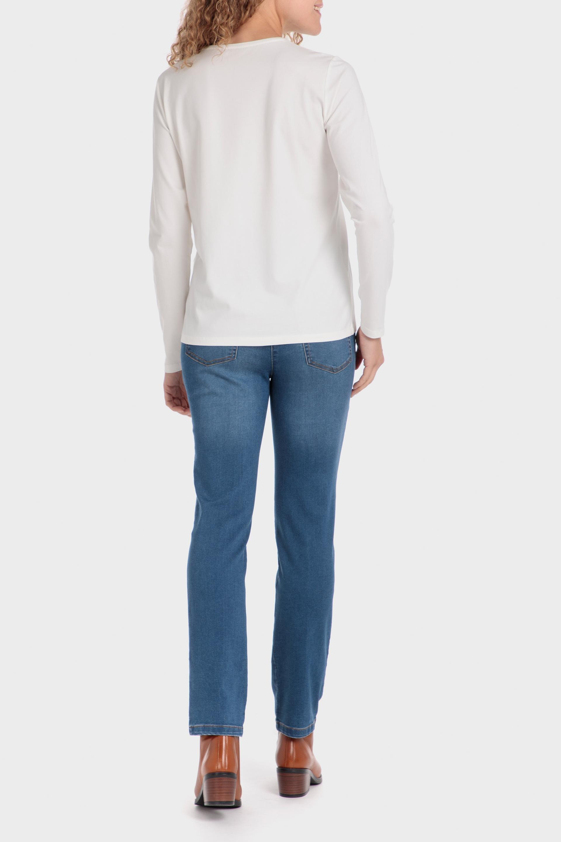 White Basic Shirt Casual, , large image number 3