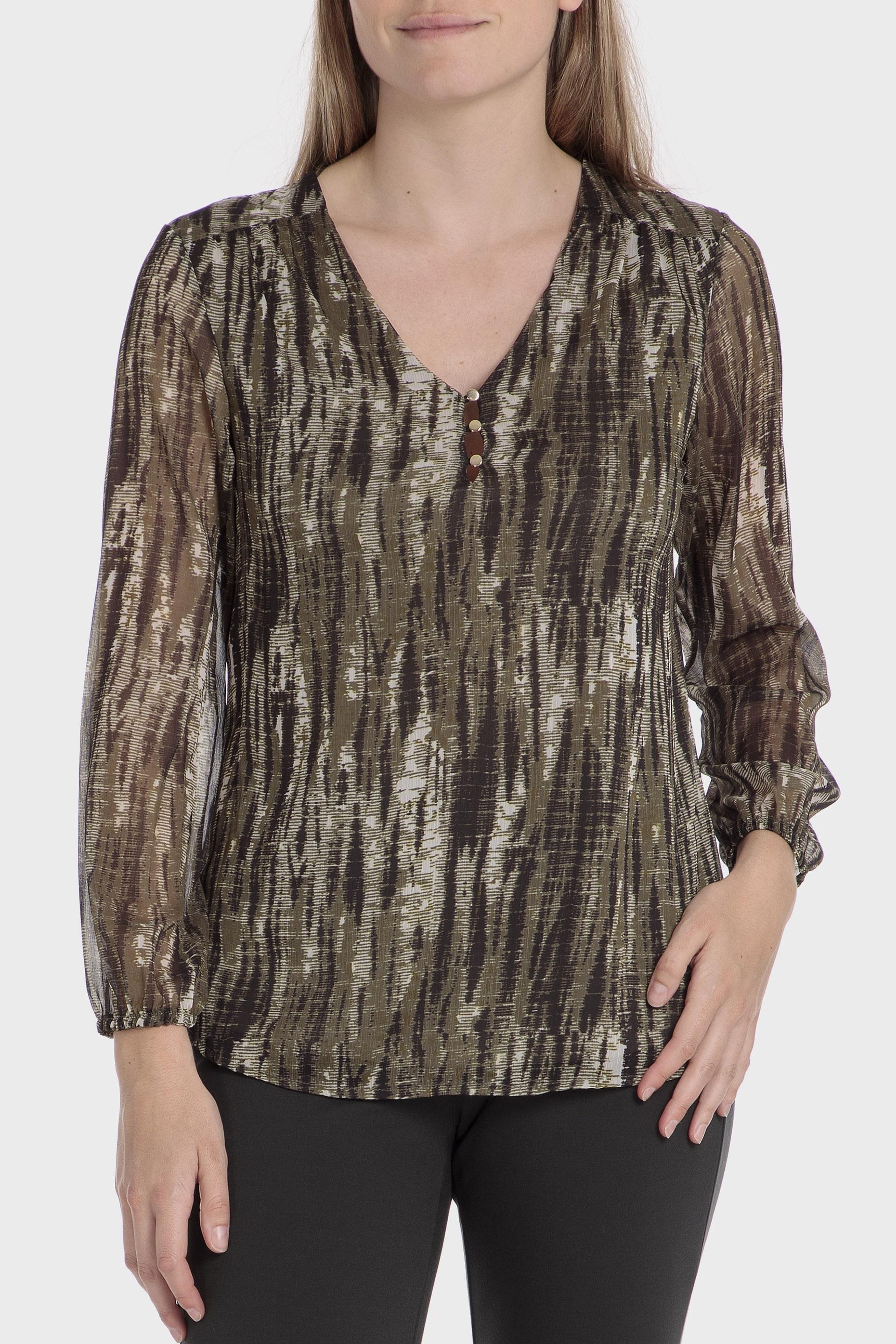 Khaki Printed T-Shirt, , large image number 0