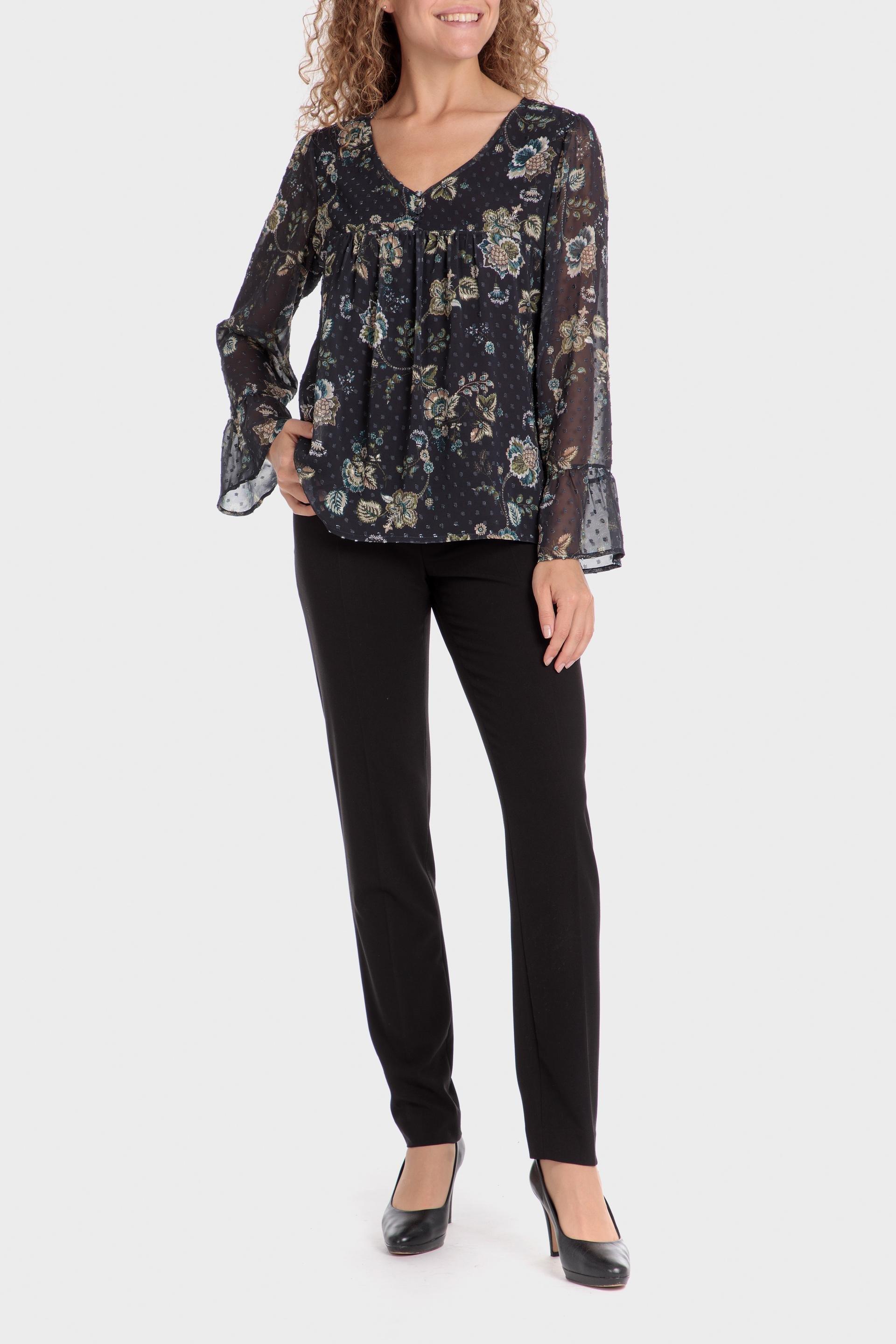 Black Printed Plumetti T-Shirt, , large image number 0