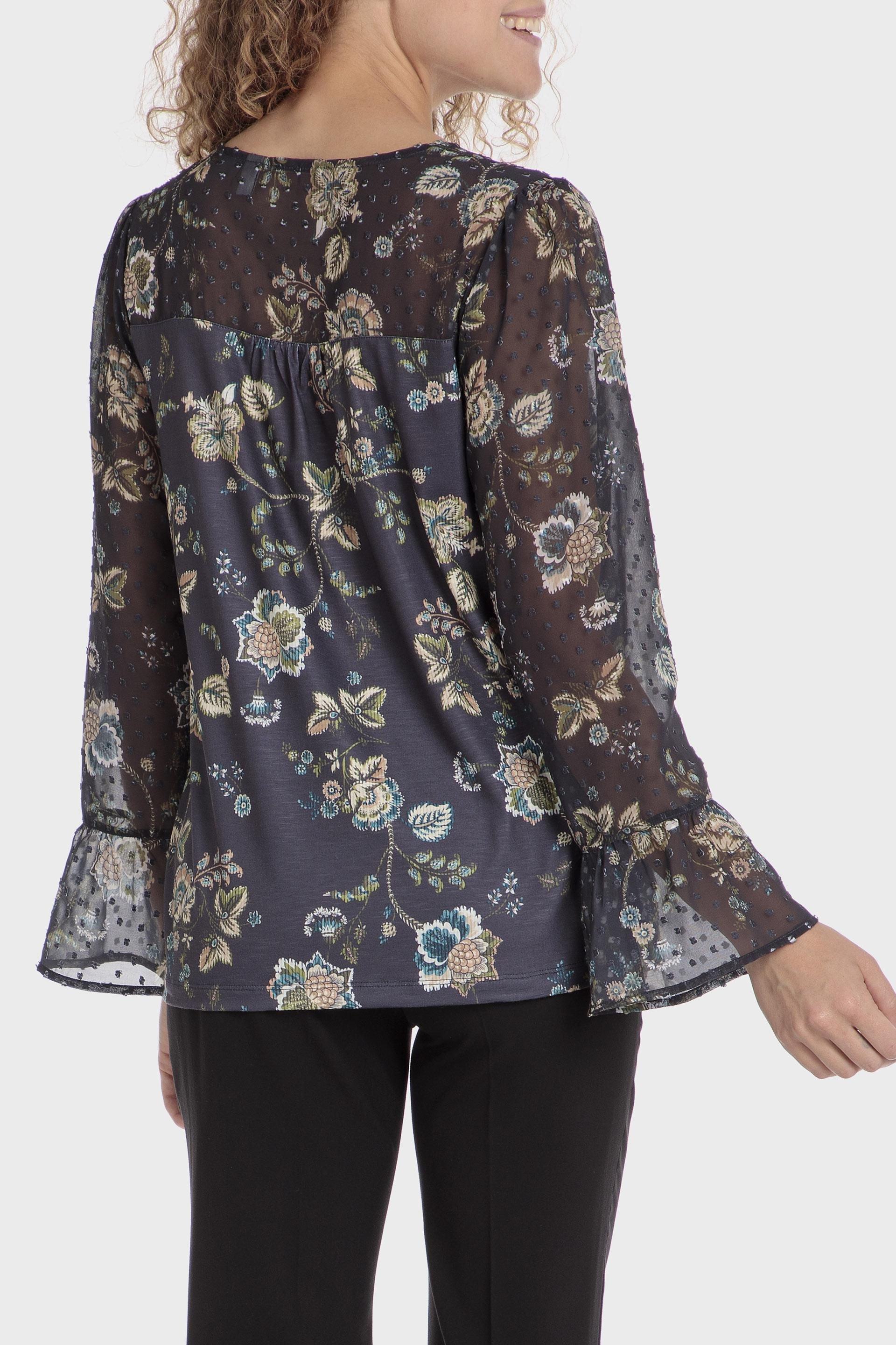 Black Printed Plumetti T-Shirt, , large image number 2