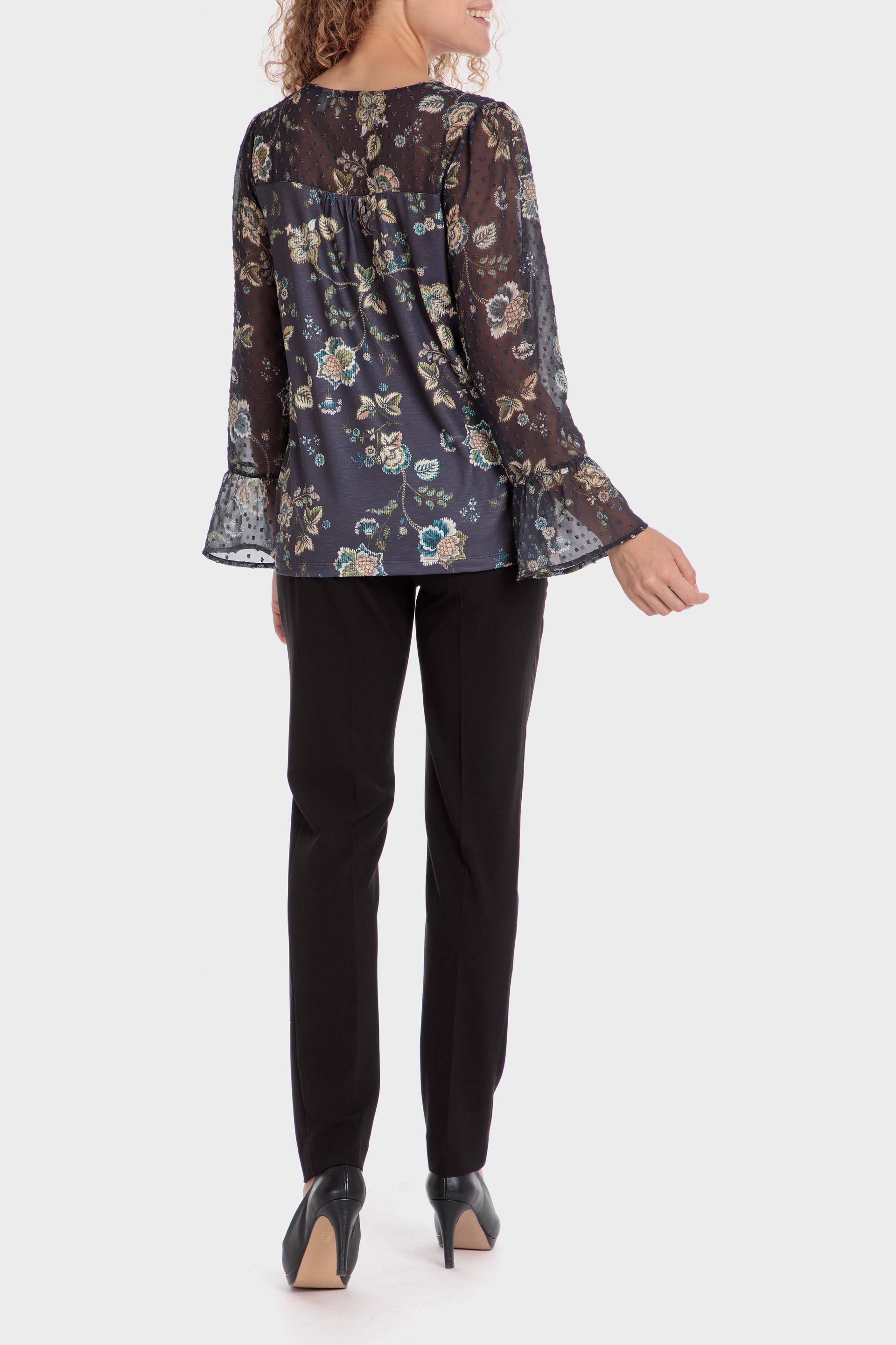 Black Printed Plumetti T-Shirt, , large image number 3