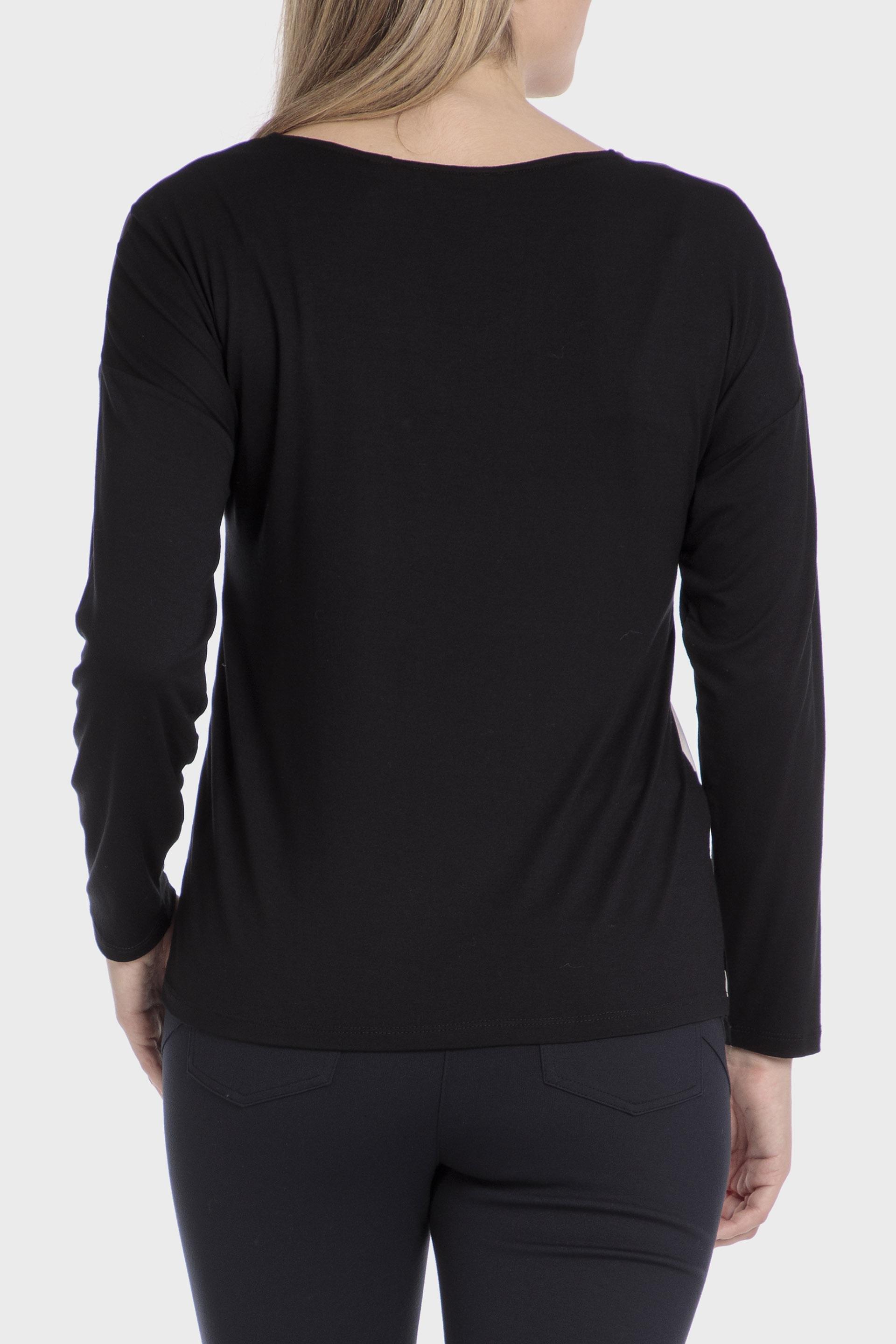 Black Printed T-Shirt, , large image number 2