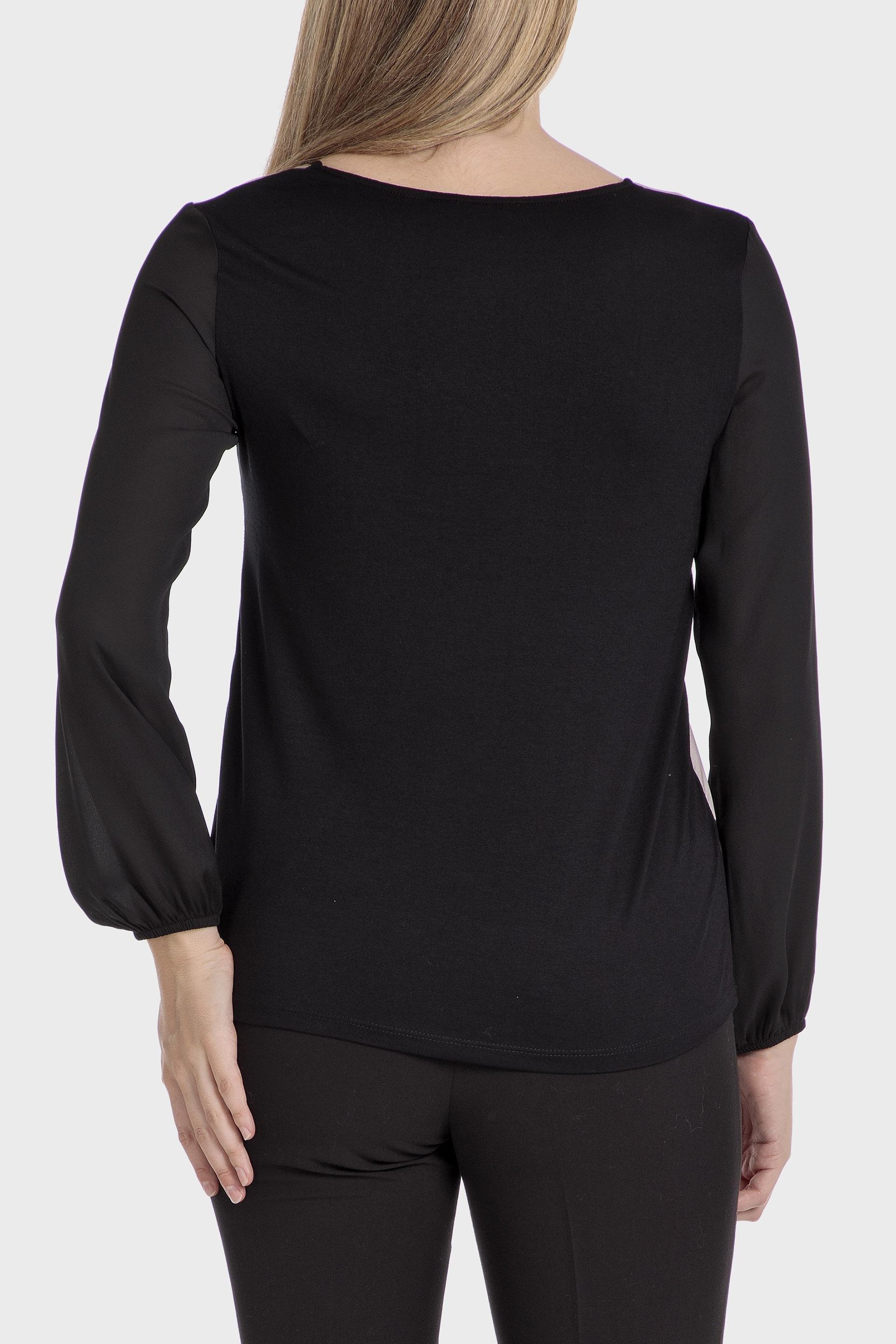 Black Abstract Blouse, , large image number 2