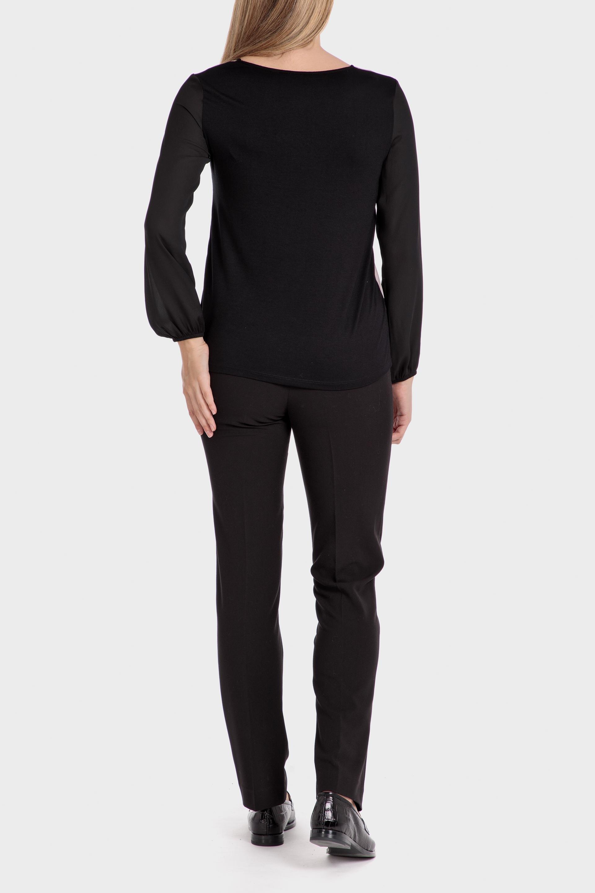 Black Abstract Blouse, , large image number 3