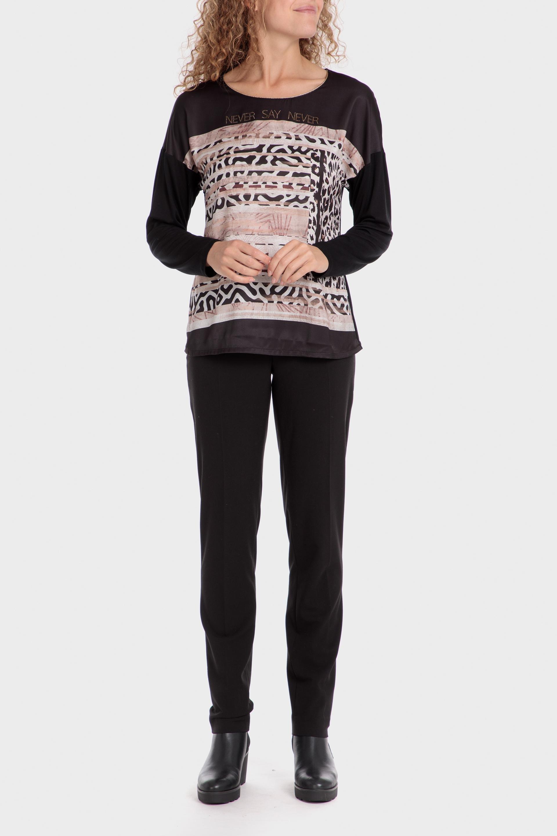 Multicolour Animal Print Blouse, , large image number 1