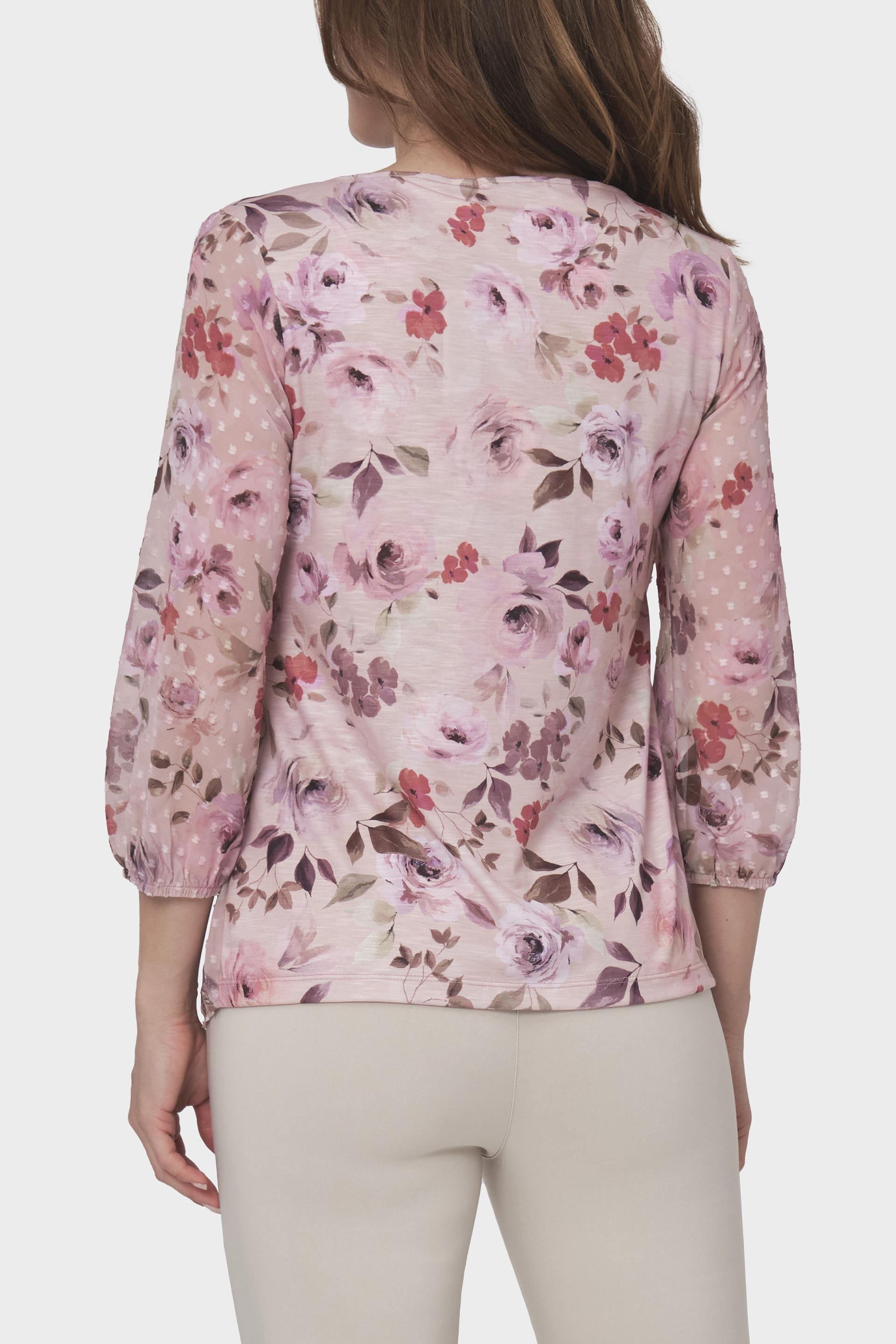 Khaki Printed Blouse, , large image number 3