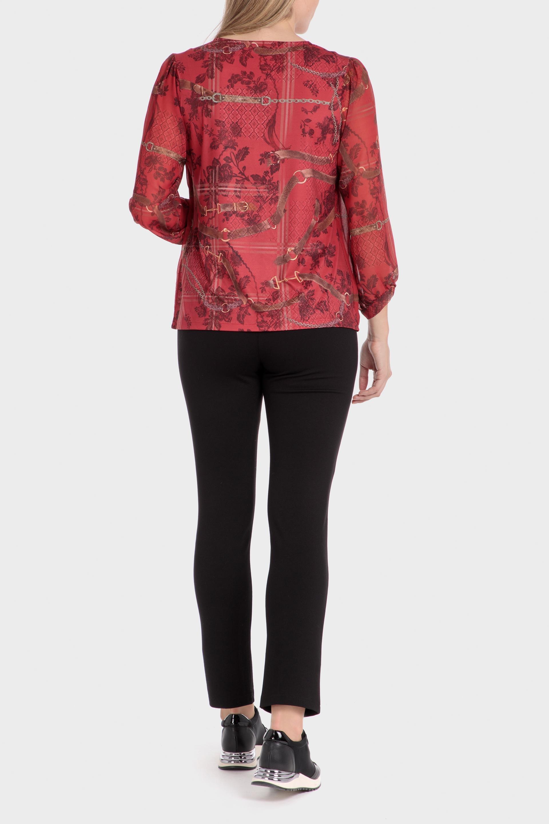 Red Floral Blouse, , large image number 2