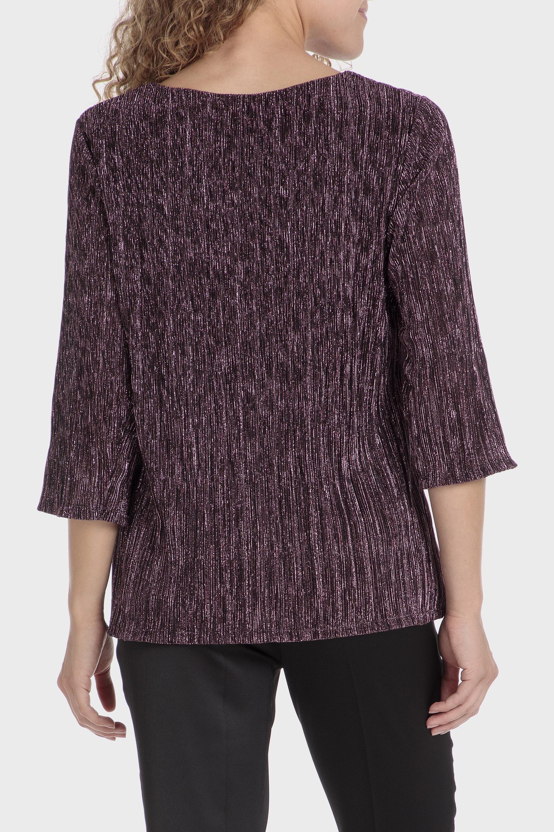 Maroon Textured Casual T-Shirt, , large image number 1
