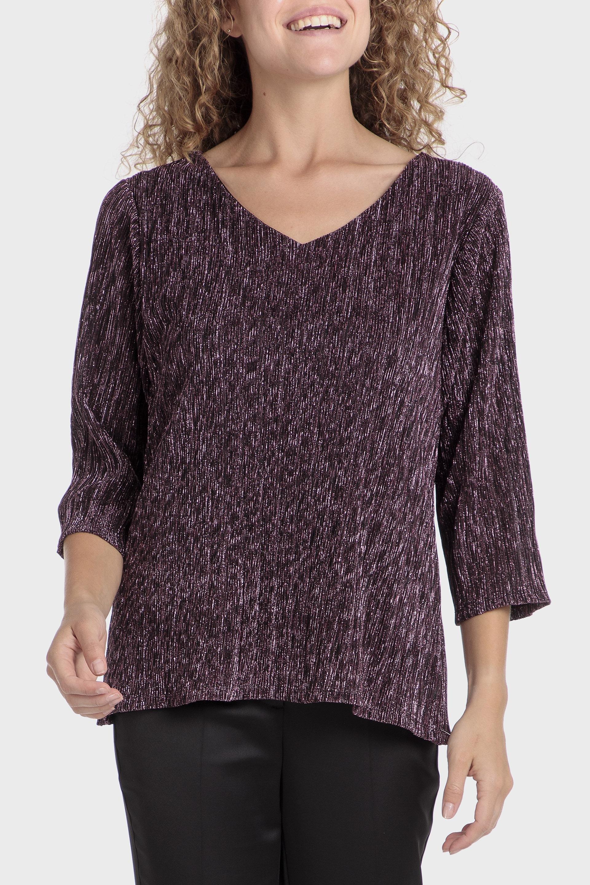 Maroon Textured Casual T-Shirt, , large image number 2