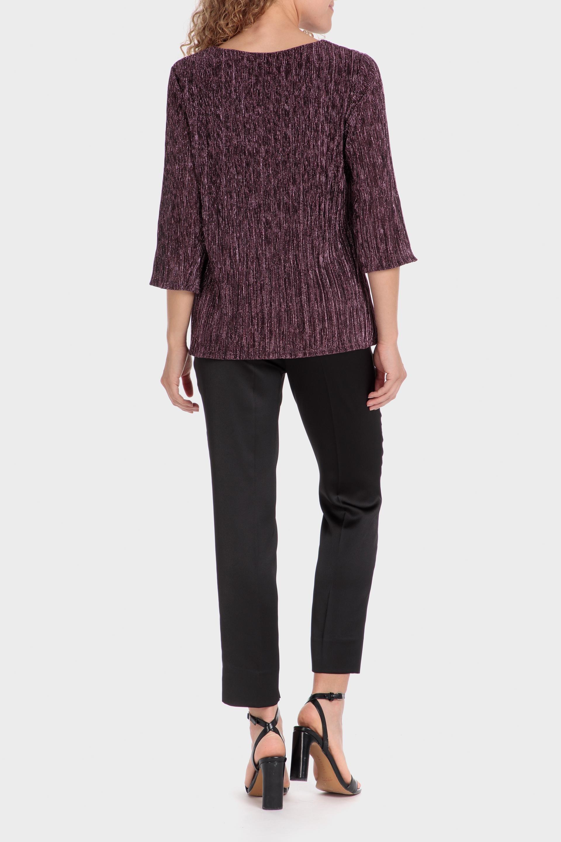 Maroon Textured Casual T-Shirt, , large image number 3