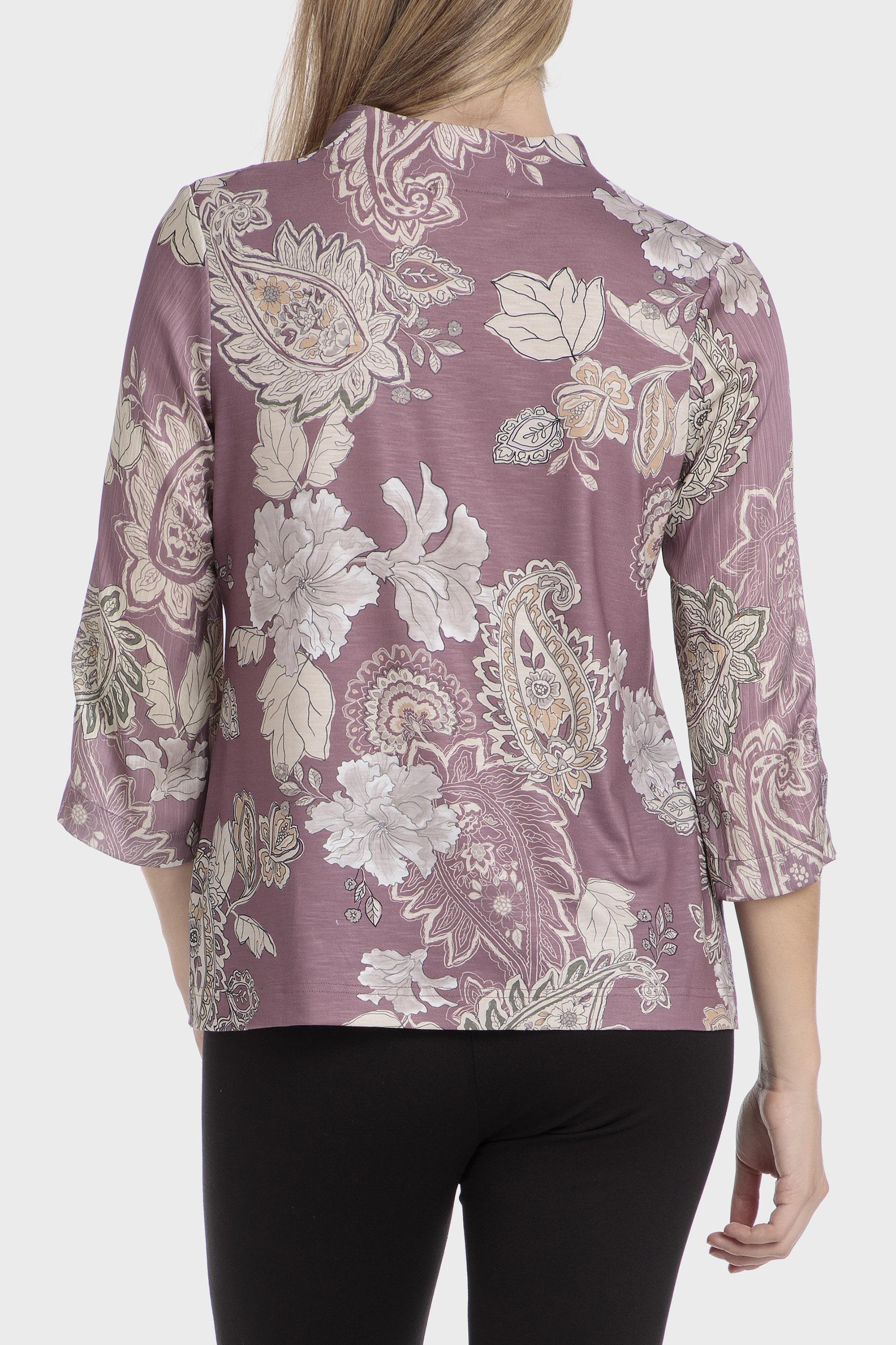 Lilac Floral Blouse, , large image number 2