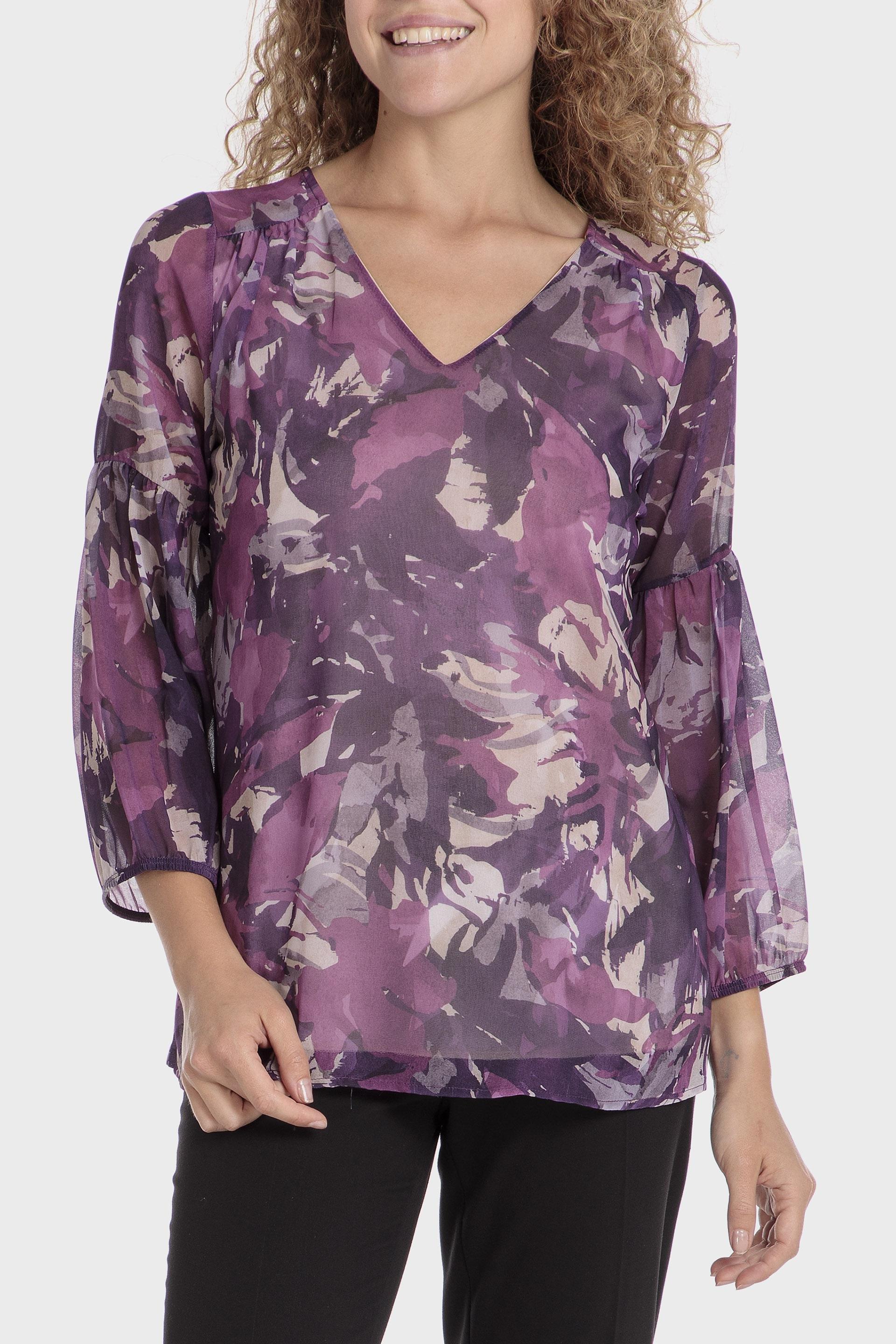 Purple Printed T-Shirt, , large image number 0