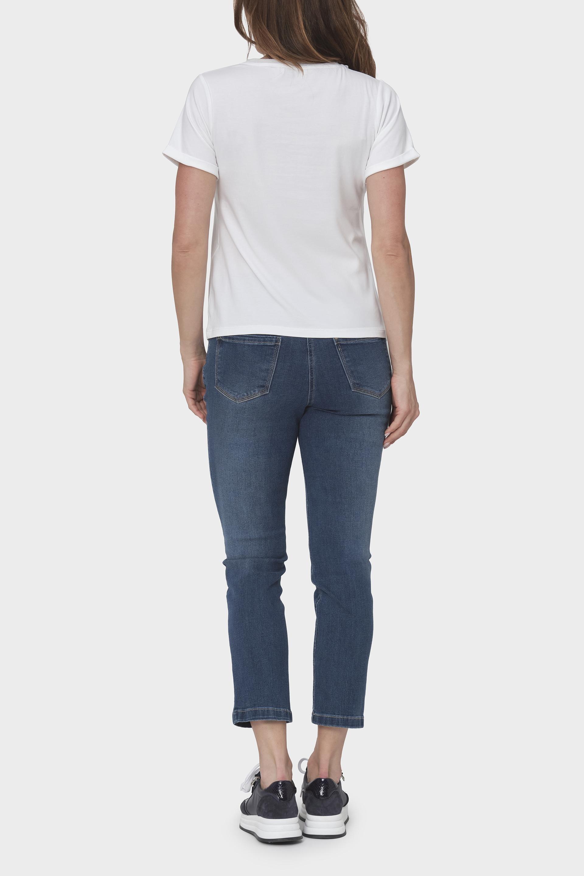 White Round Neck T-Shirt, , large image number 3