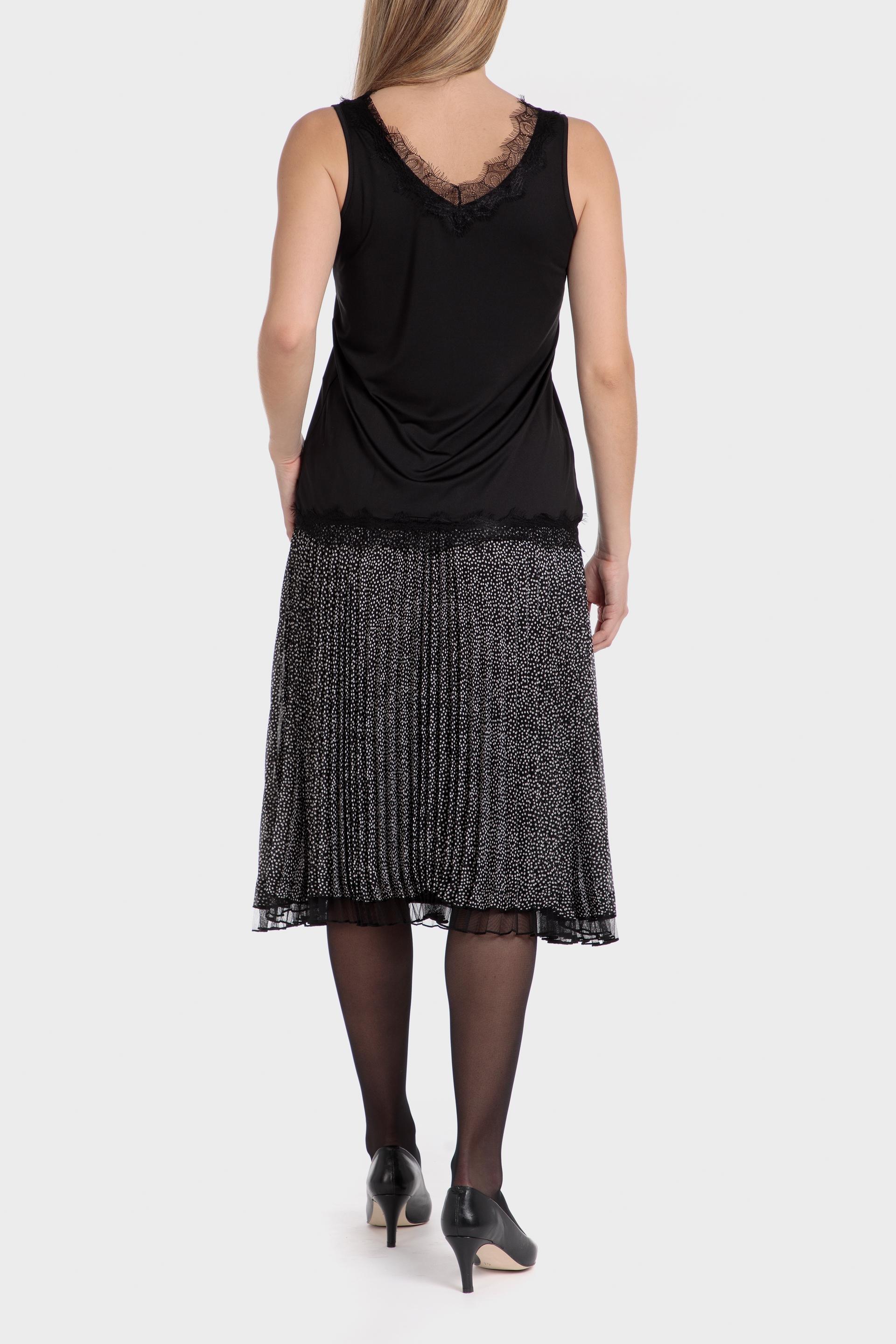 Black Lace Details Blouse, , large image number 2