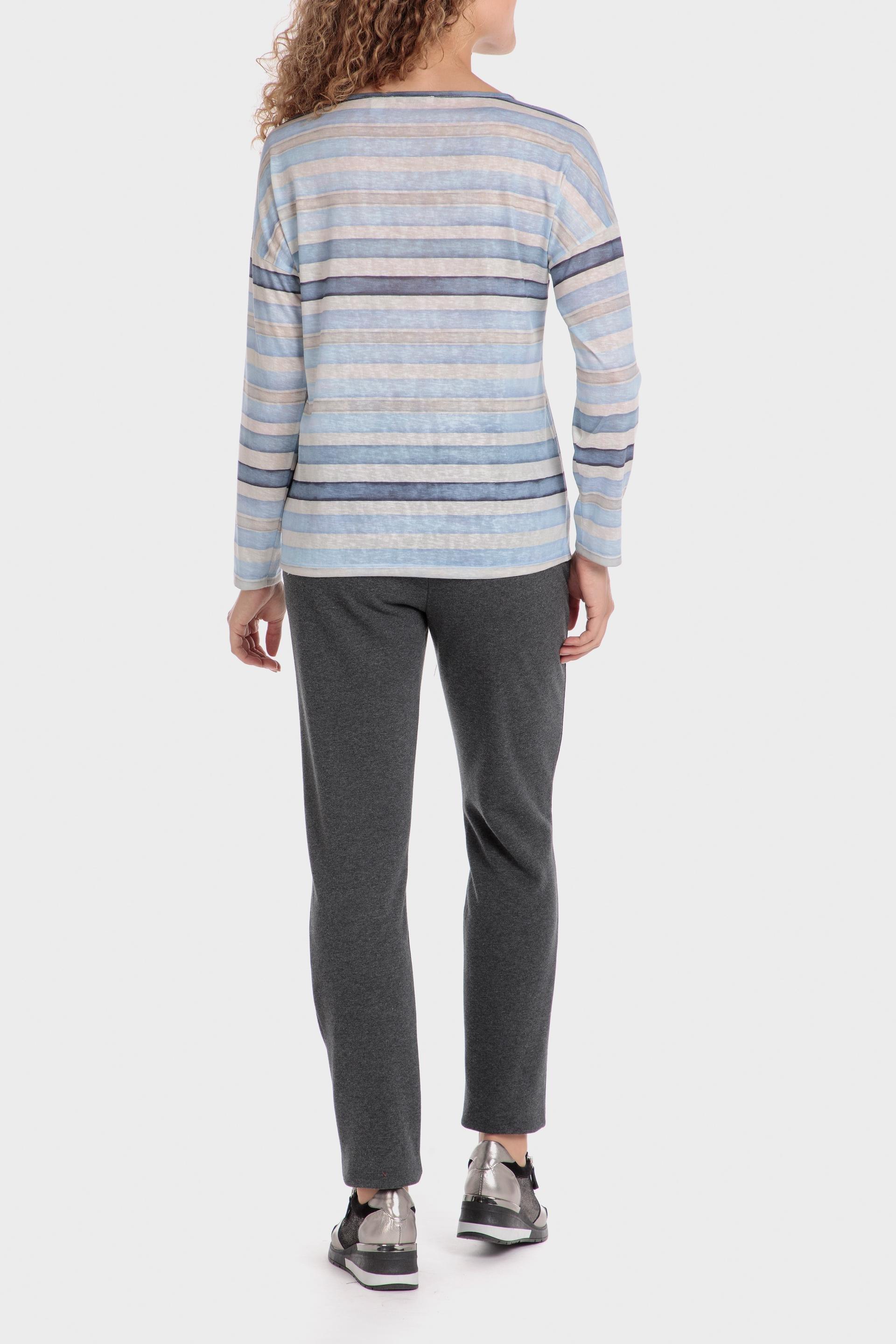 Multicolour Striped Blouse, , large image number 0