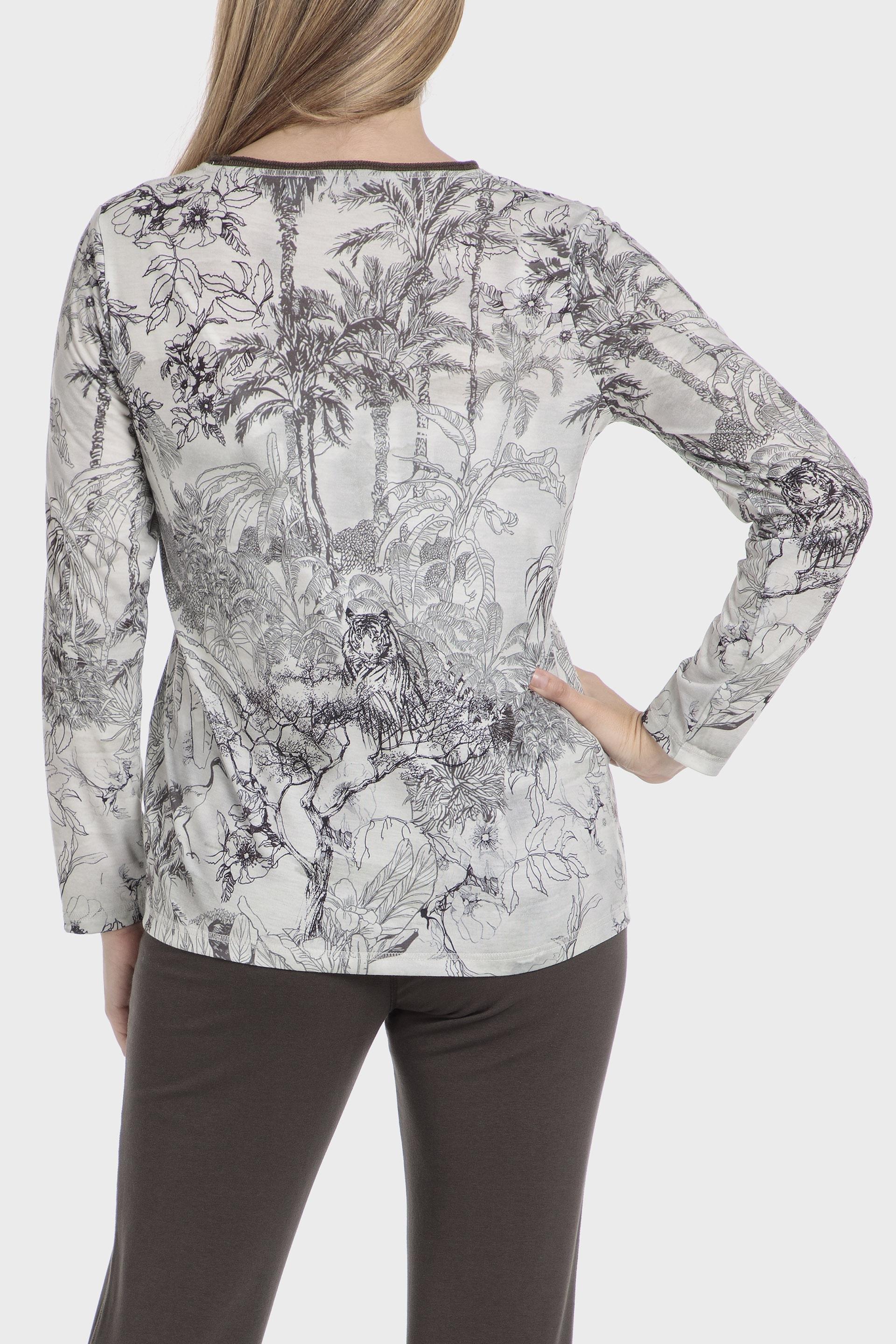 White Tropical Blouse, , large image number 2