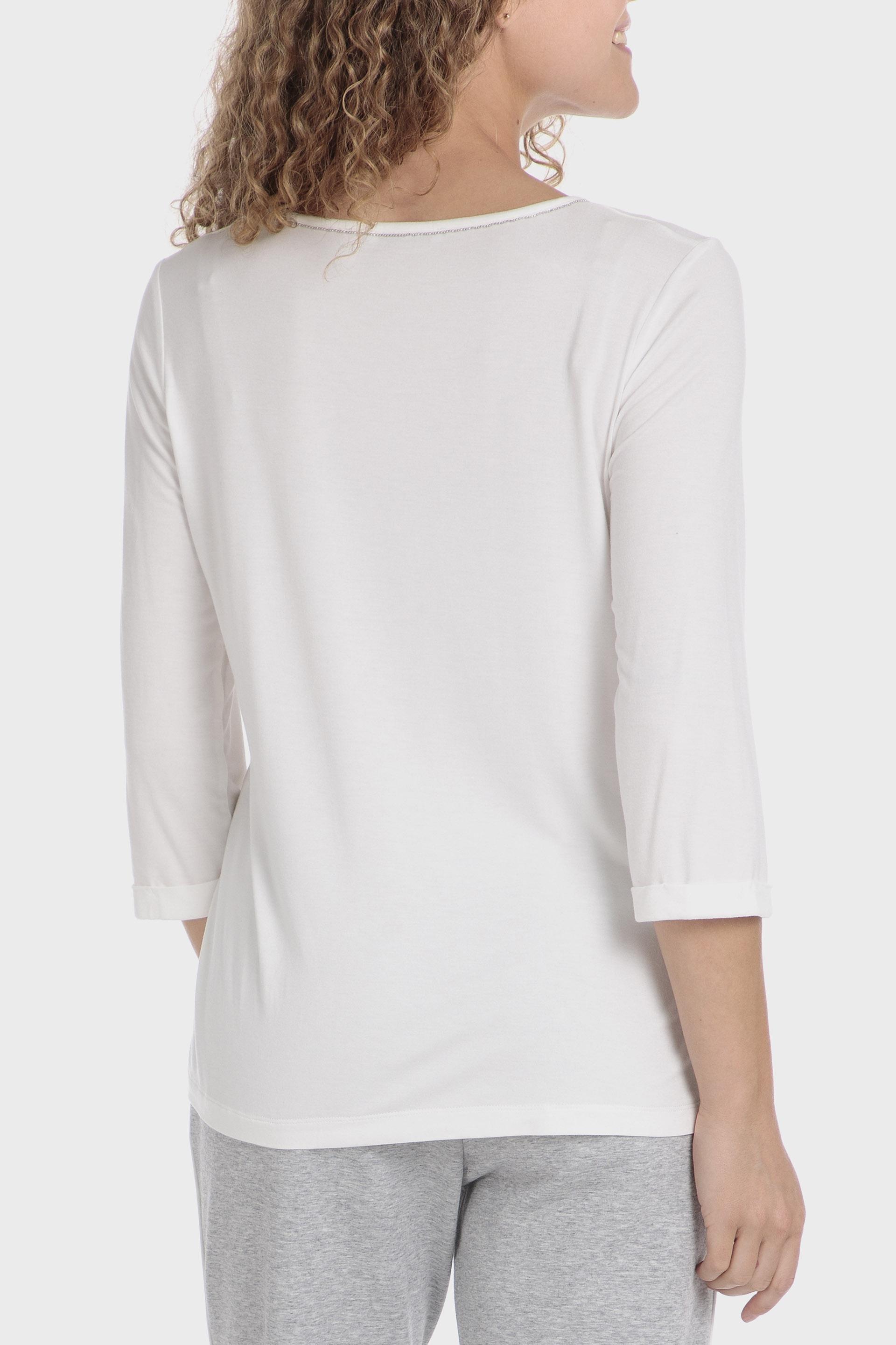 White Graphic Print Basic Shirt, , large image number 2