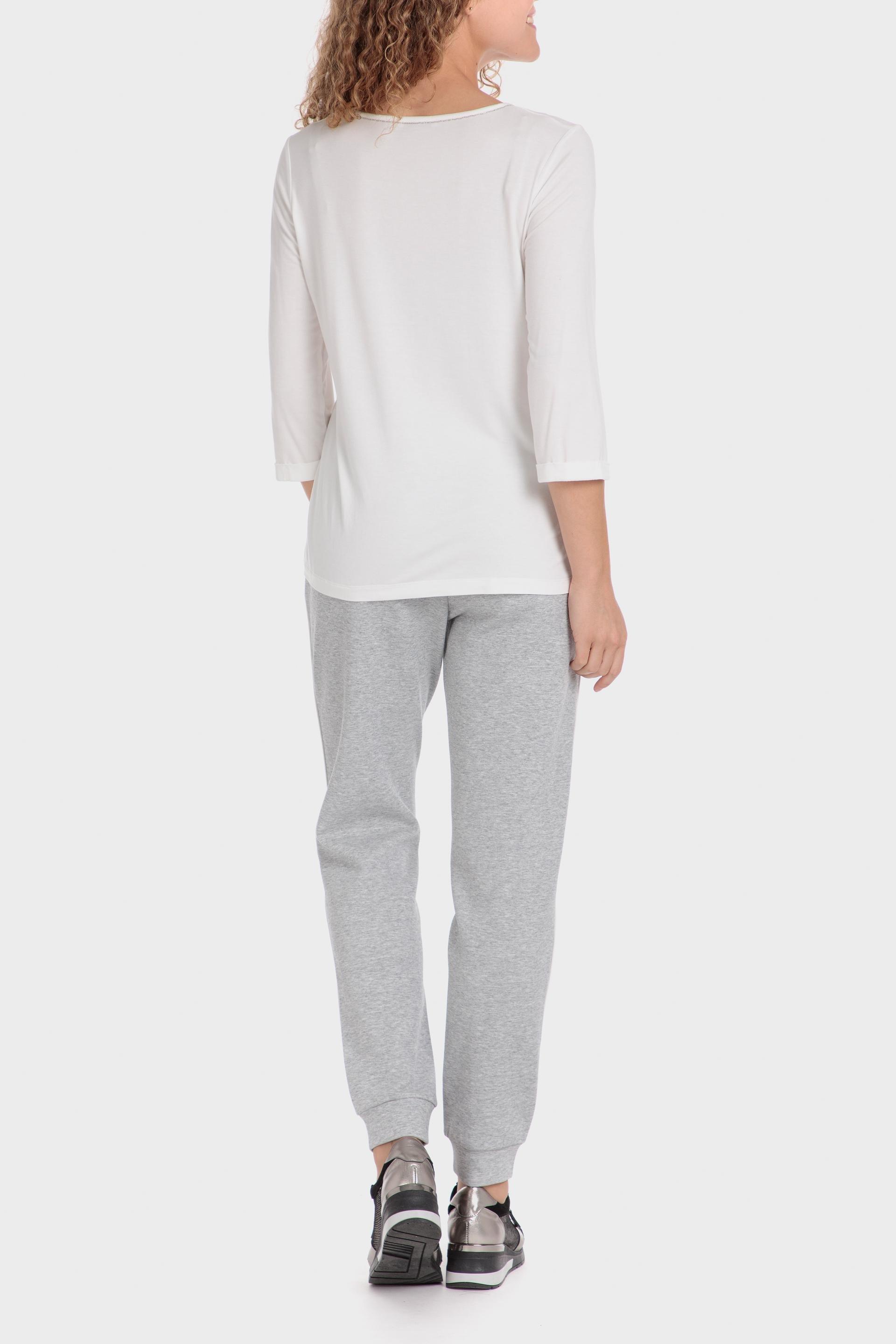 White Graphic Print Basic Shirt, , large image number 3