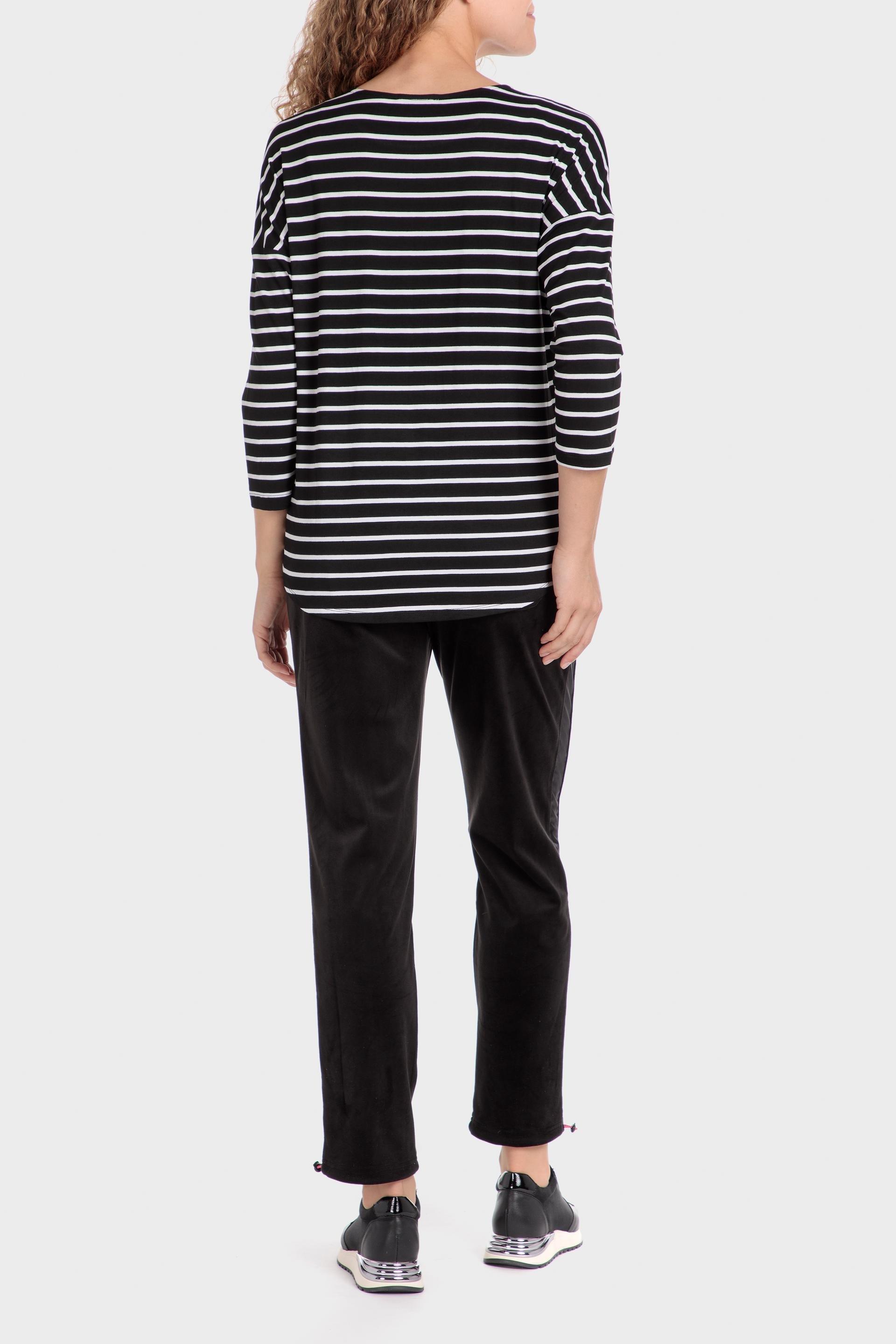 Black Striped T-Shirt, , large image number 3