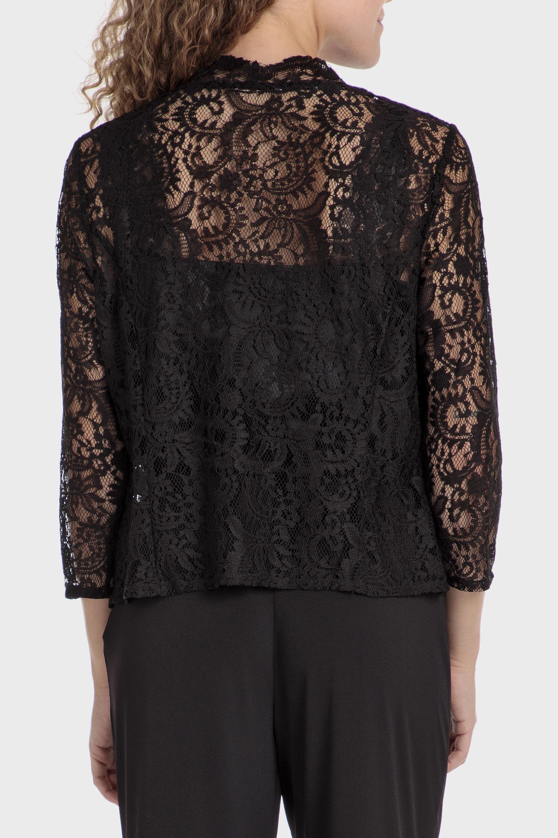 Black Laced Blouse, , large image number 1