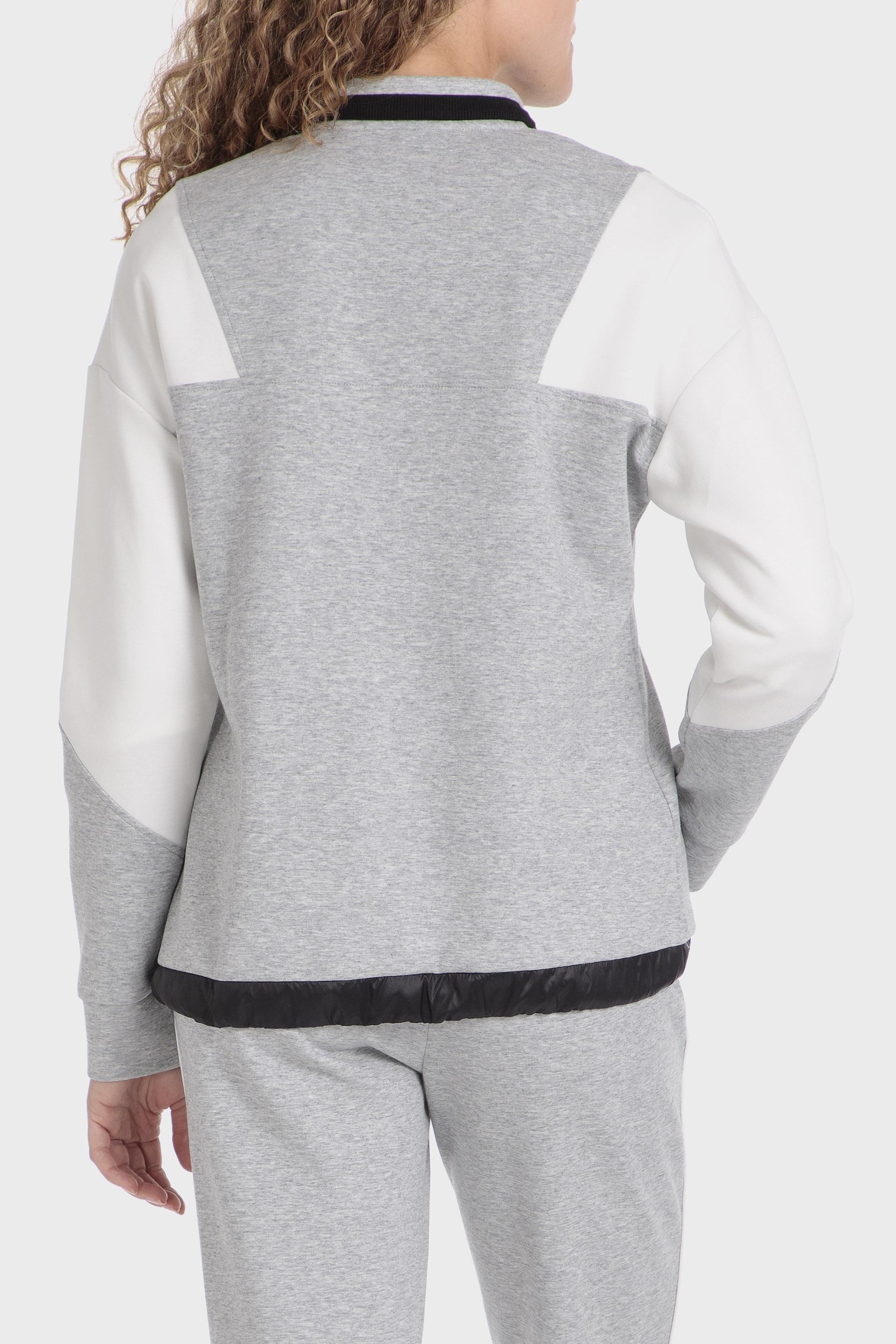 Grey  Block Casual Jacket, , large image number 2