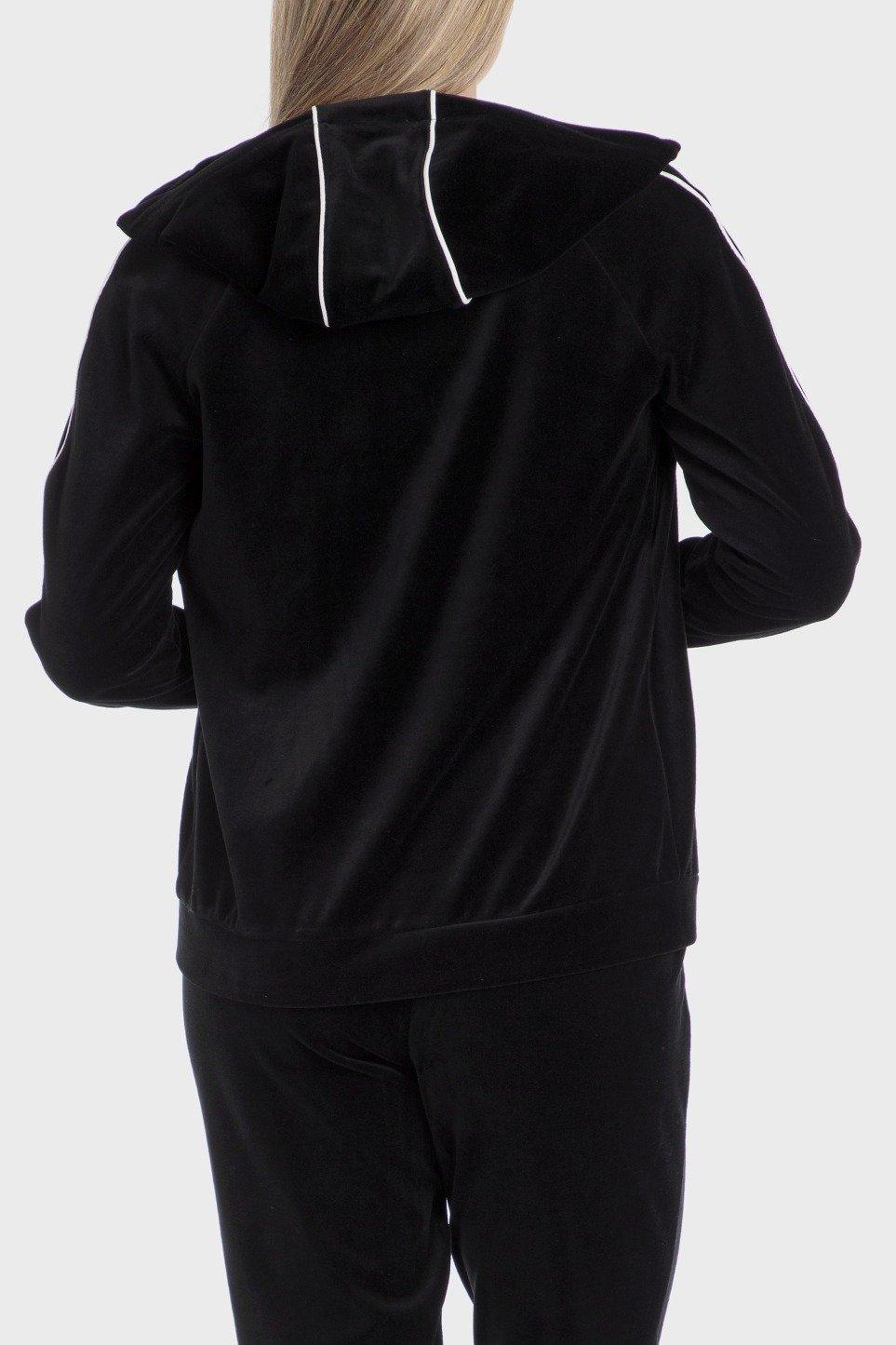 Black Graphic Print Jacket, , large image number 1