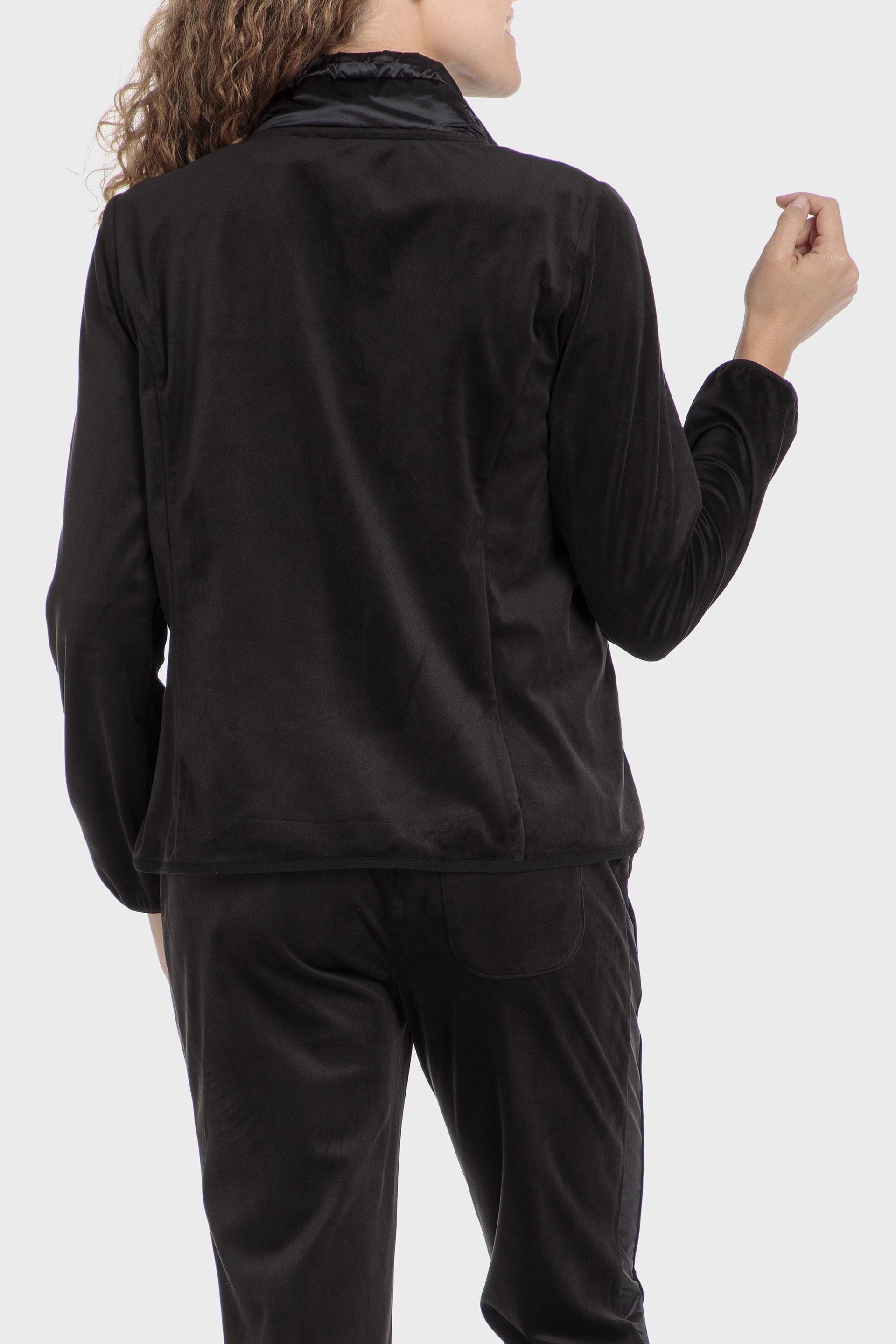 Black Padded Quilted Jacket, , large image number 1