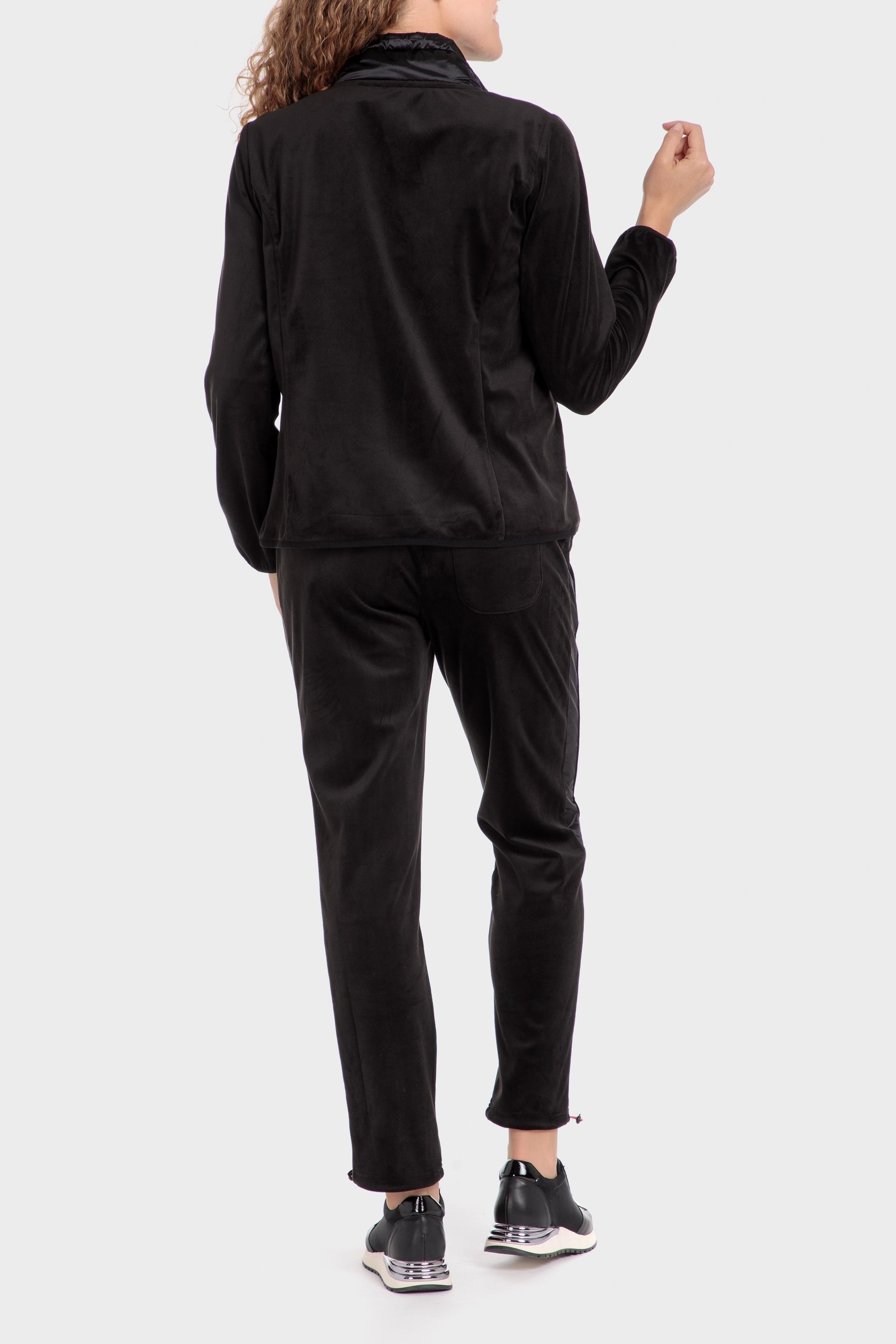 Black Padded Quilted Jacket, , large image number 3