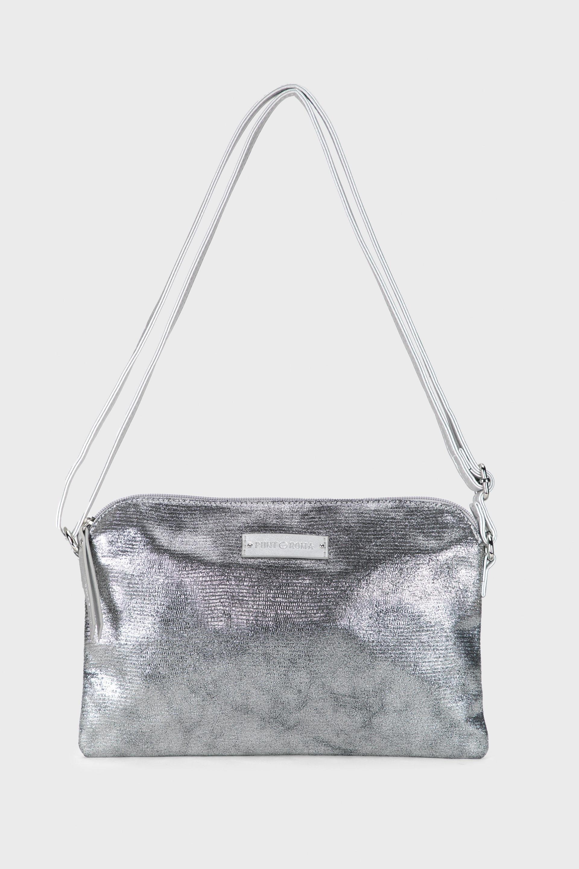 Silver Detailed Crossbody, Metal Silver, large image number 0