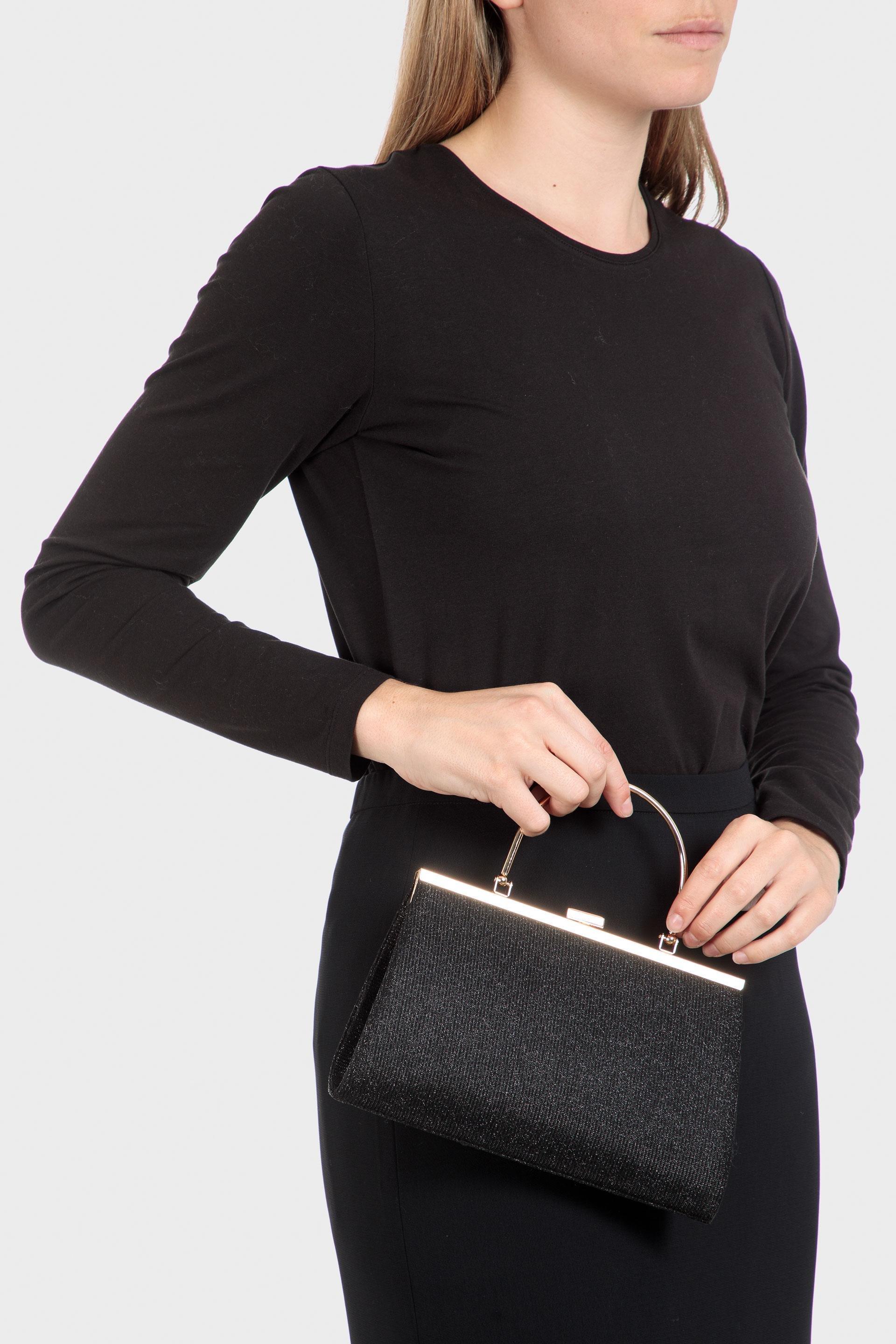 Black Detailed Flap Bag, Black, large image number 1