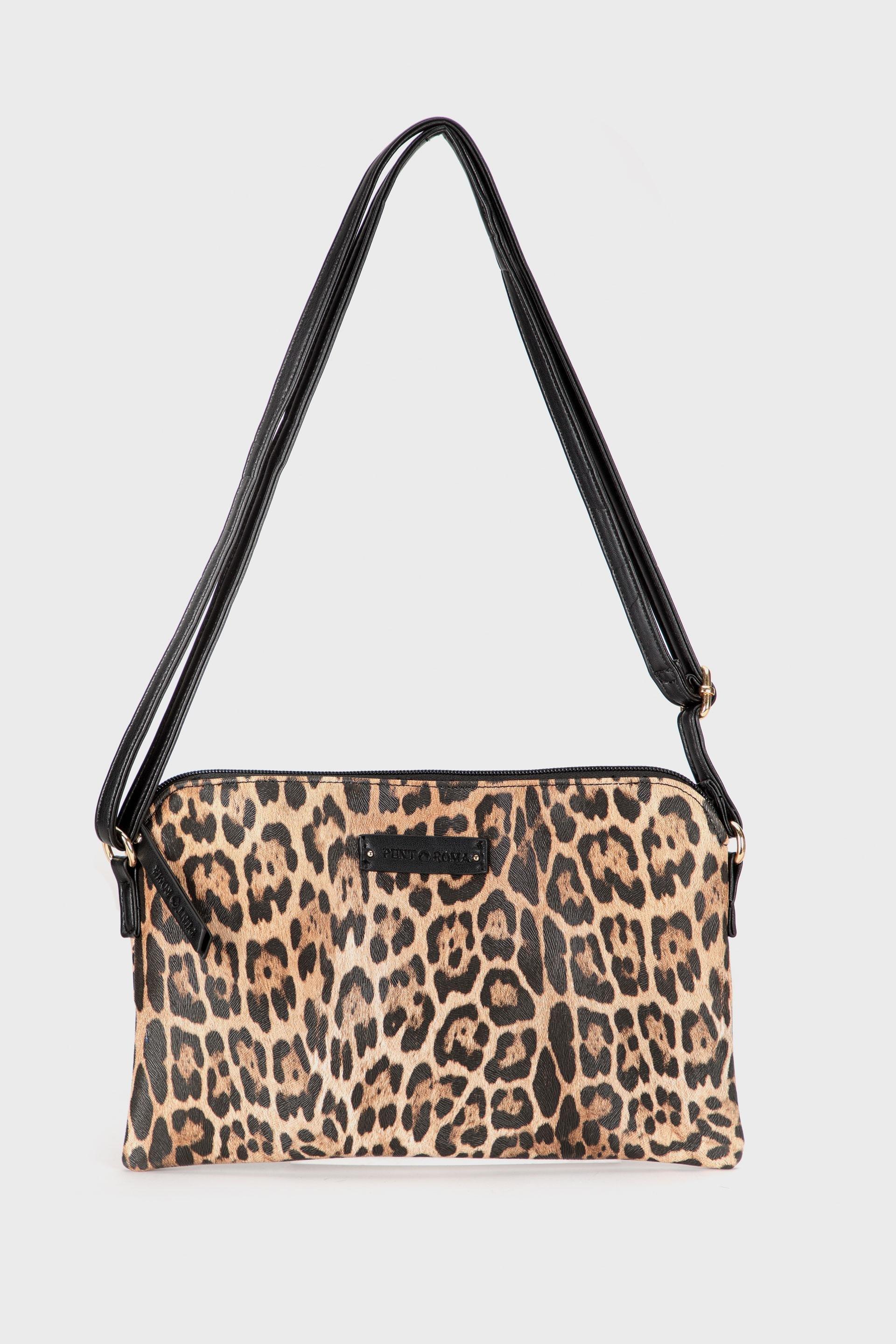 Multicolour Animal Print Crossbody, Black, large image number 0