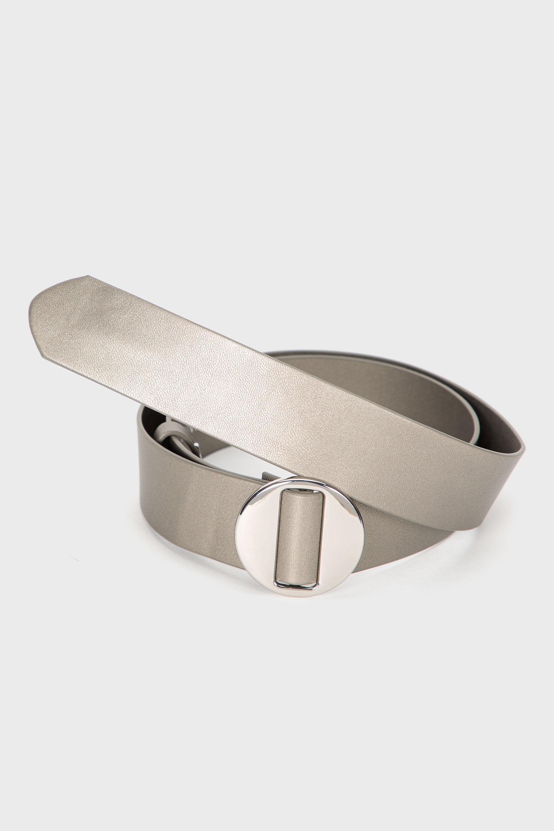 Silver Metallic Belt, , large image number 0
