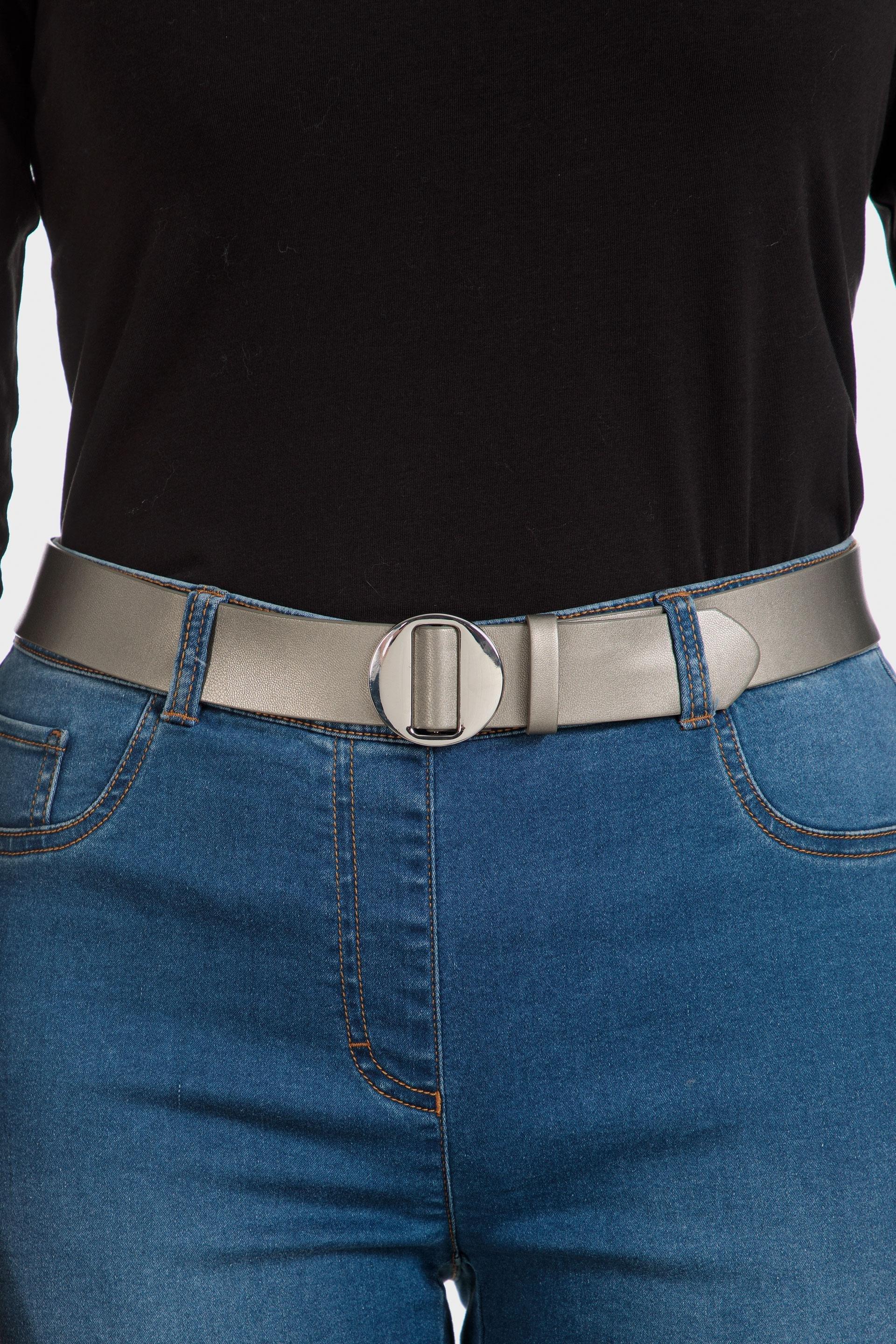 Silver Metallic Belt, , large image number 1