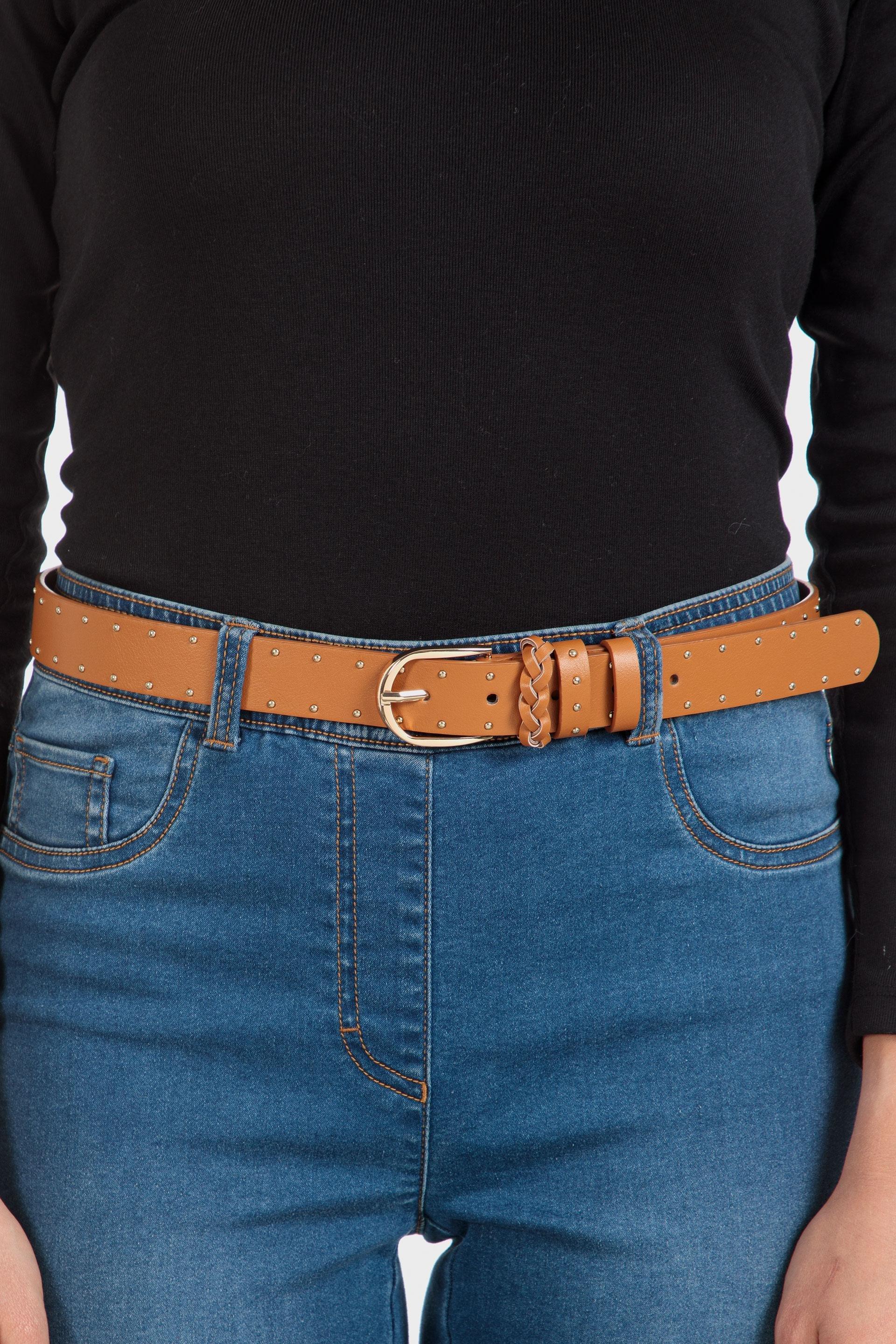 Orange Embellished Belt, , large image number 0