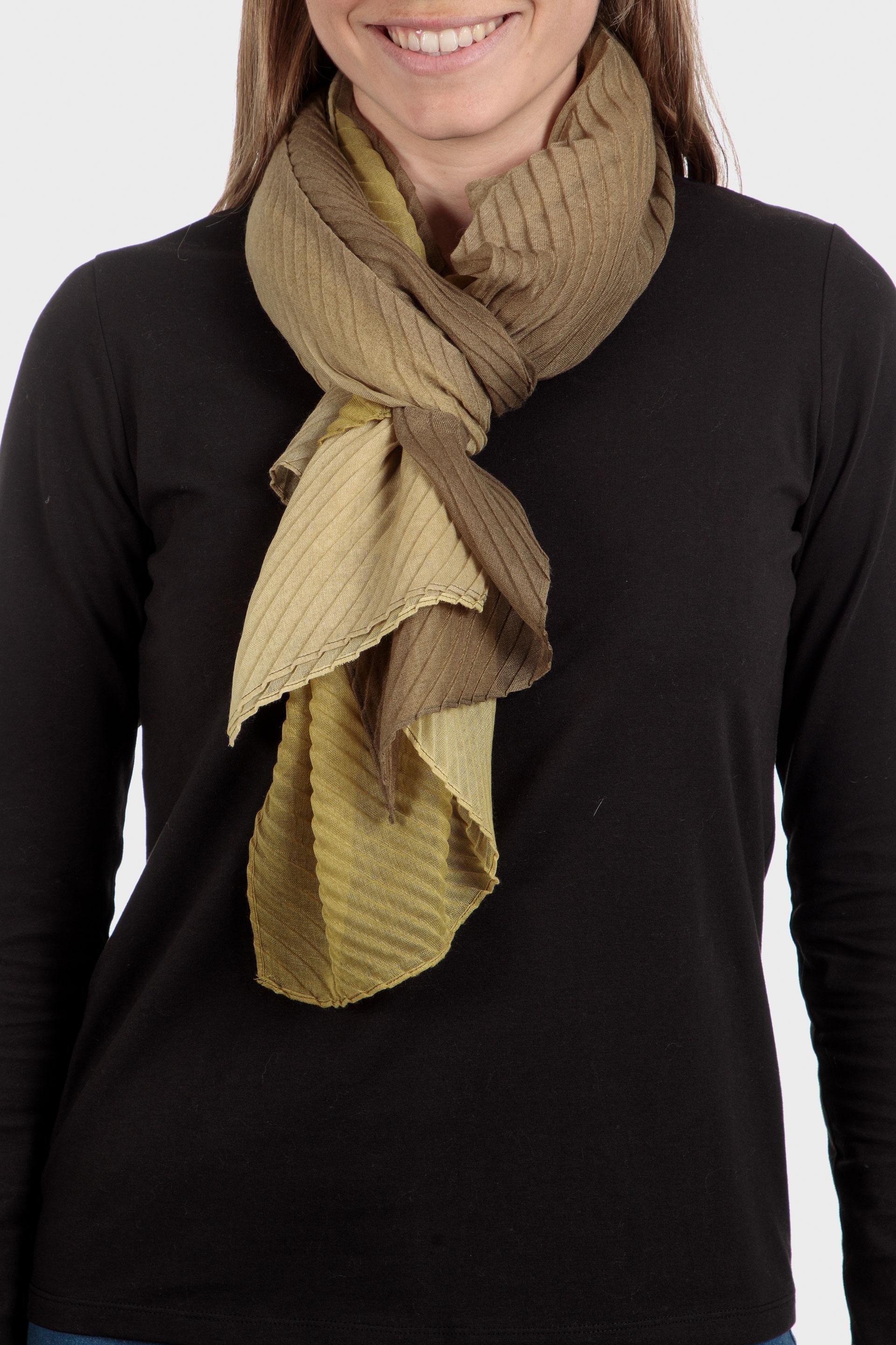Green Pashmina With Gradations, Green Khaki, large image number 0