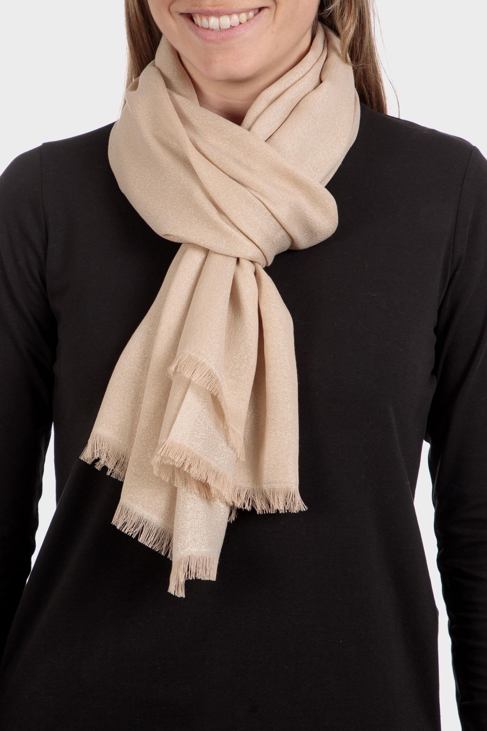 Beige Pashmina Plumetis, Metal Golden, large image number 0