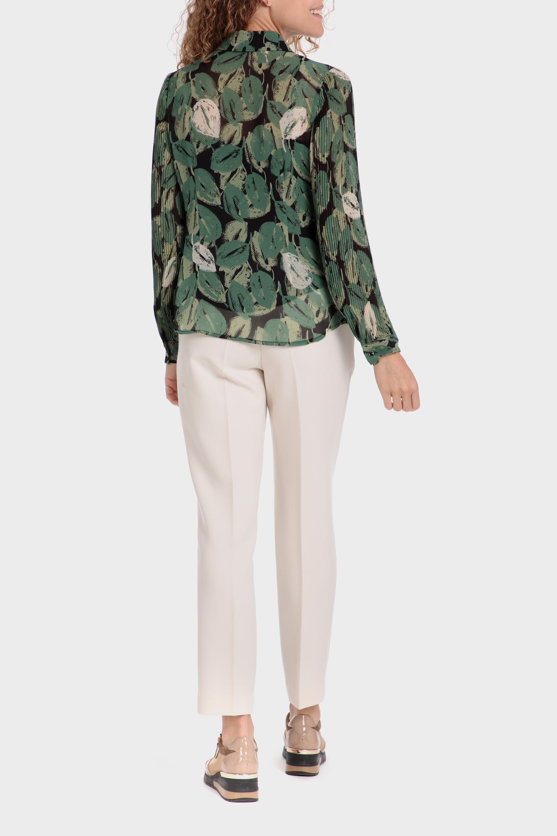 Green Pattern Long Sleeve Shirt, , large image number 4