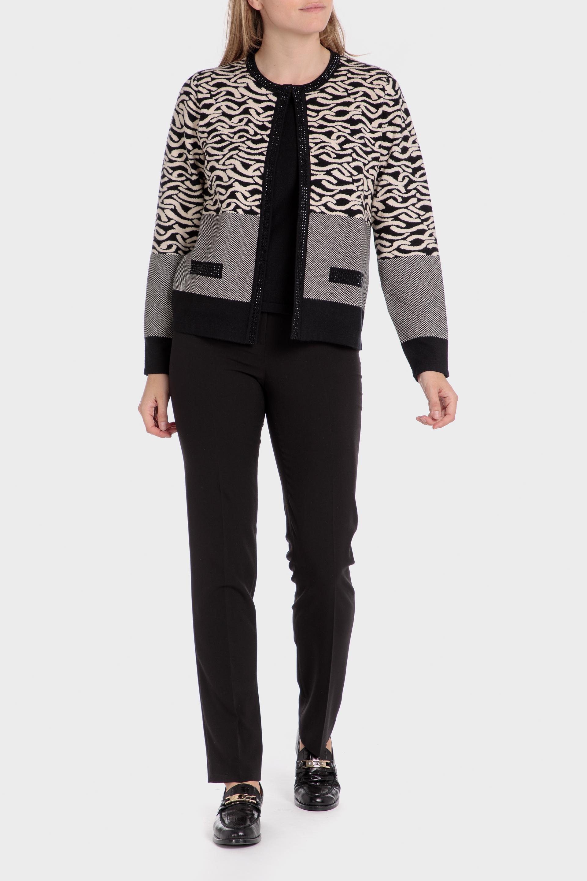 Multicolour Faux Knitted Jacket, , large image number 2