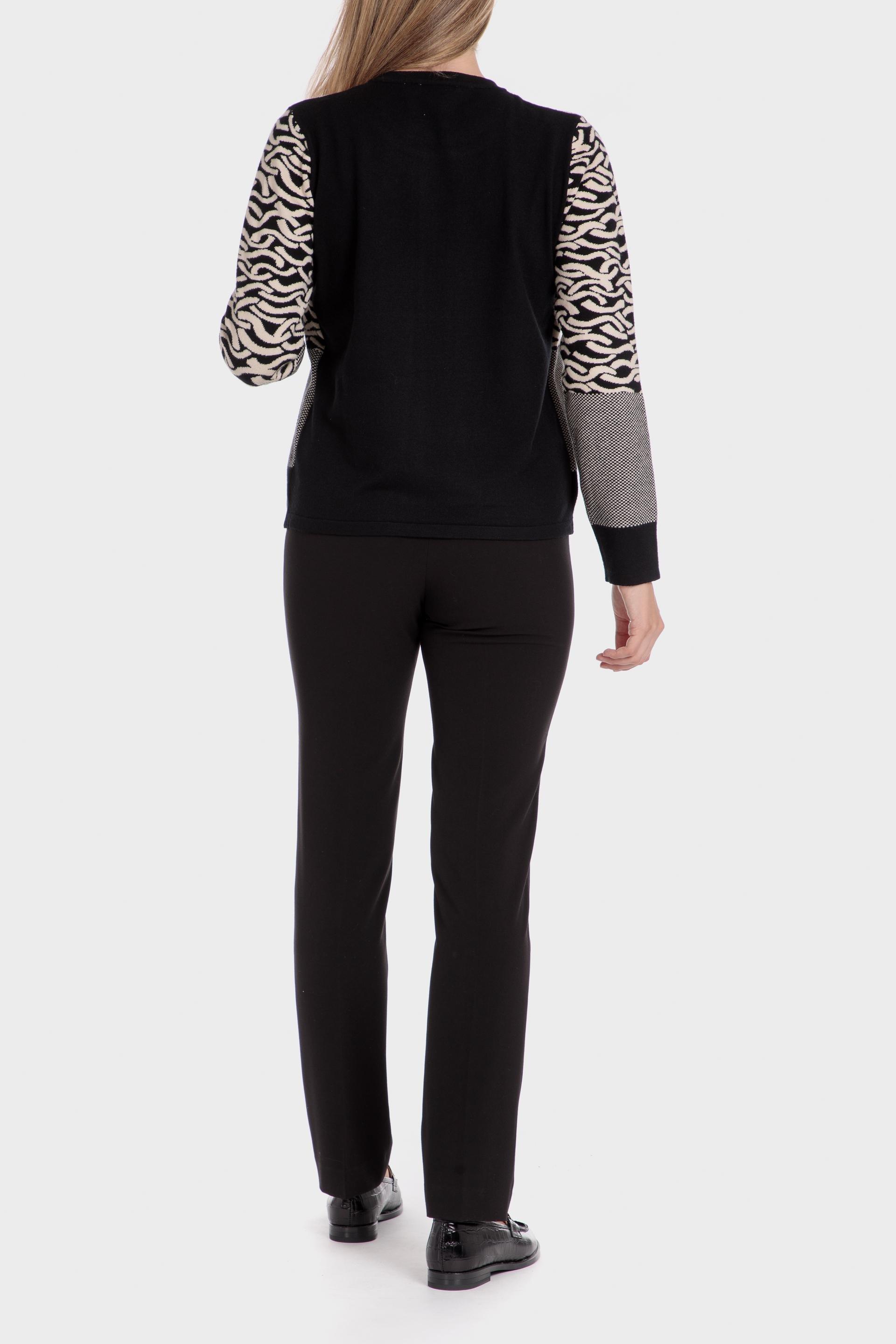 Multicolour Faux Knitted Jacket, , large image number 3