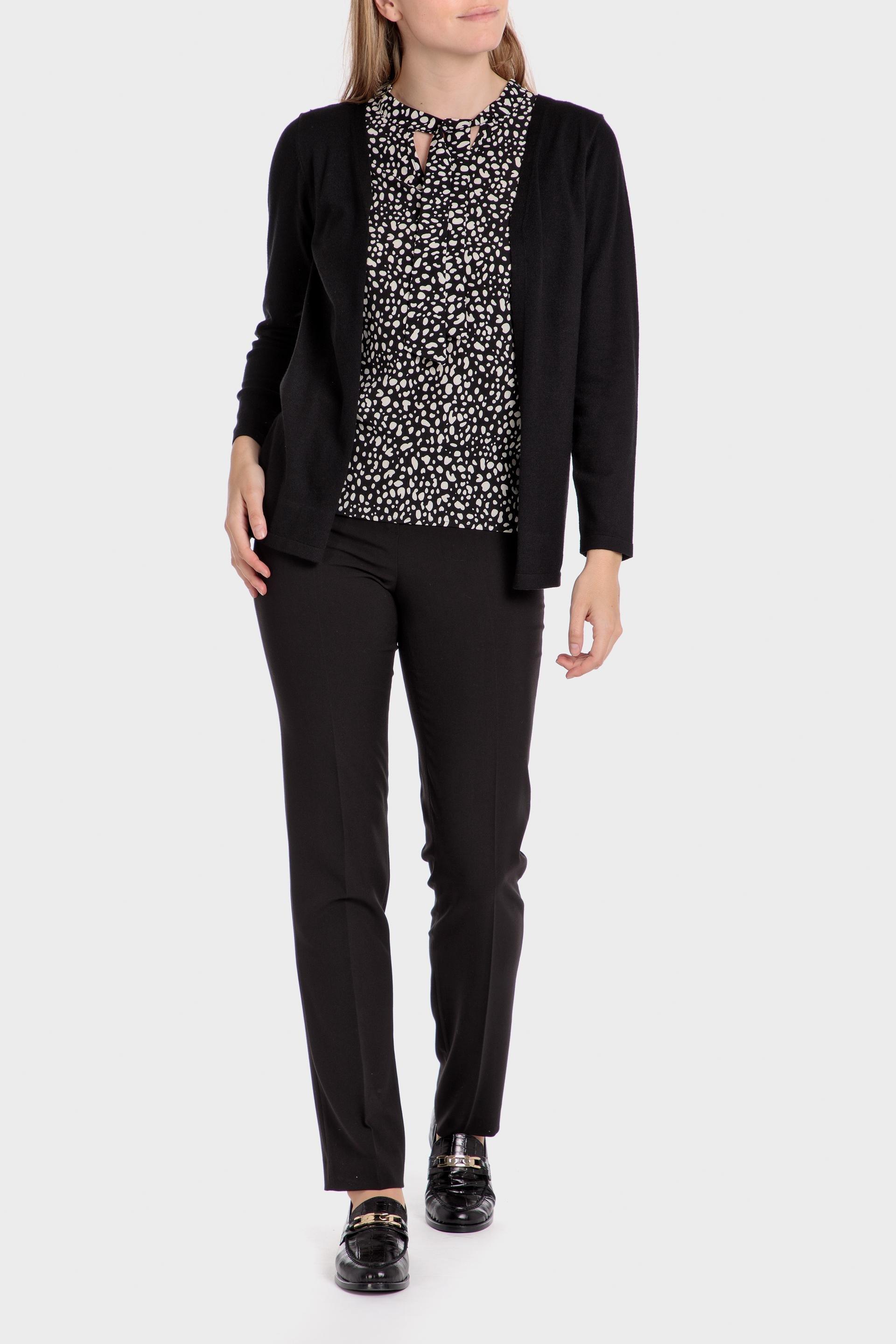 Black Polka Dot Blouse, , large image number 1