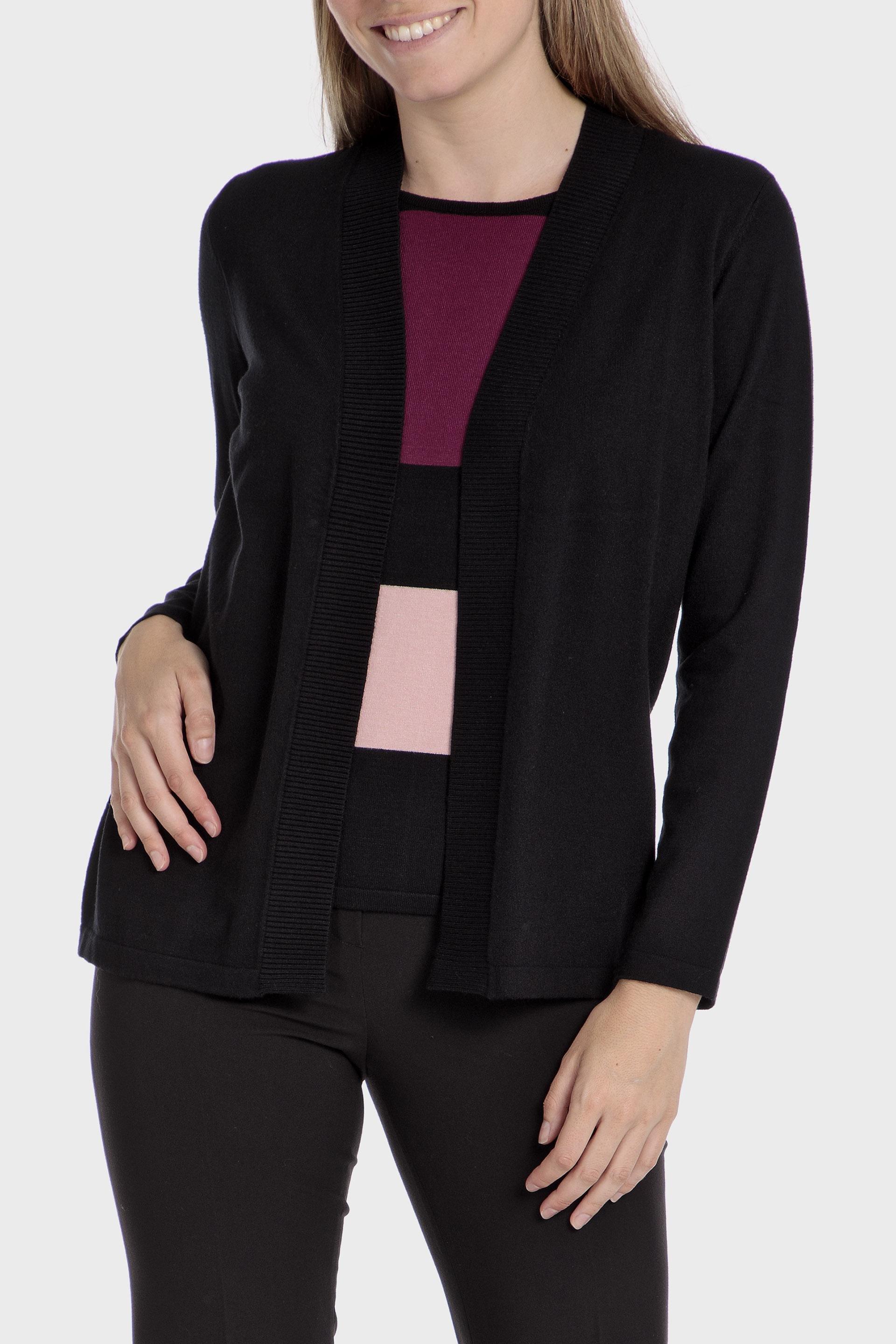 Black Striped Twinset, , large image number 0
