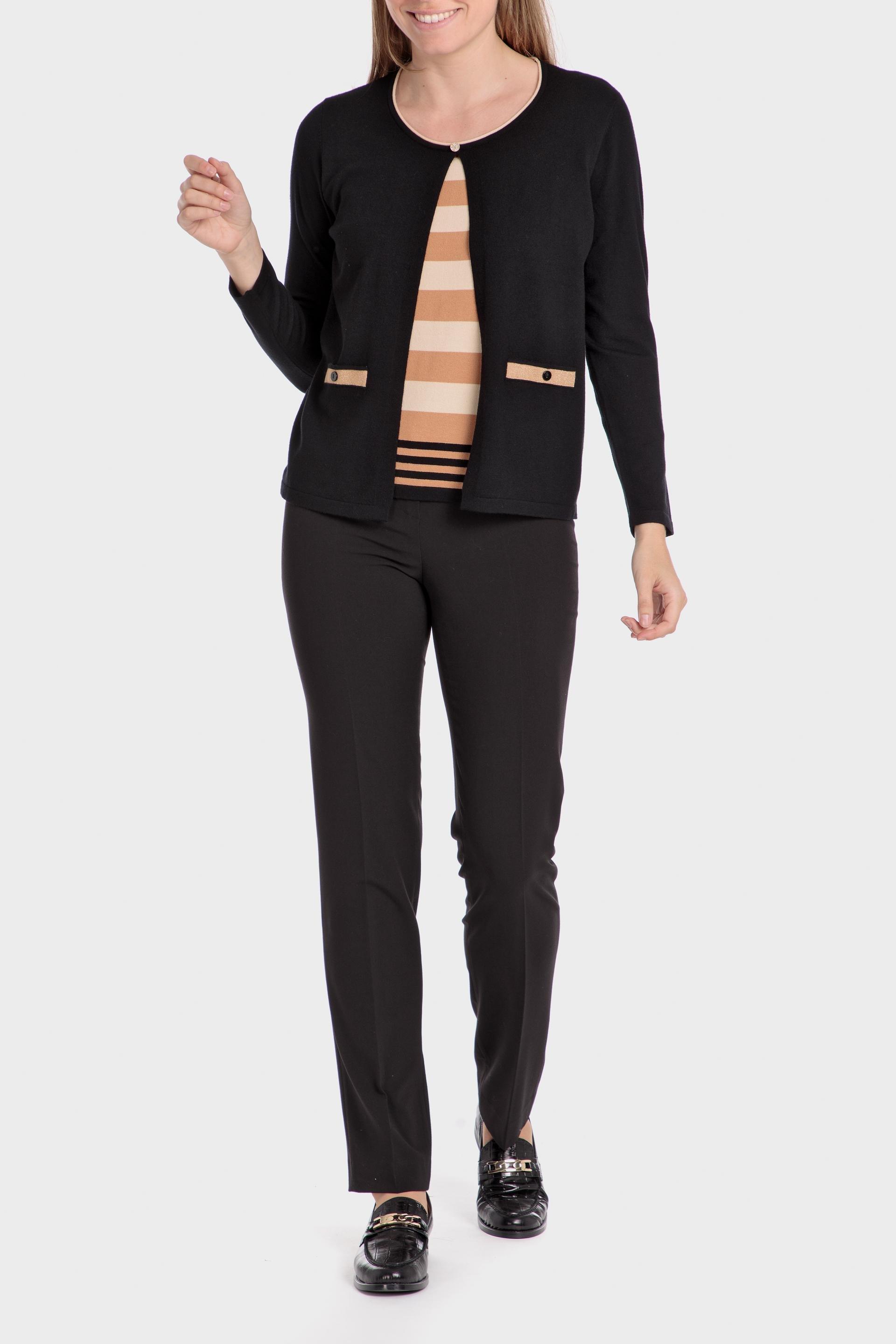 Black Simulated Striped Combination, , large image number 1