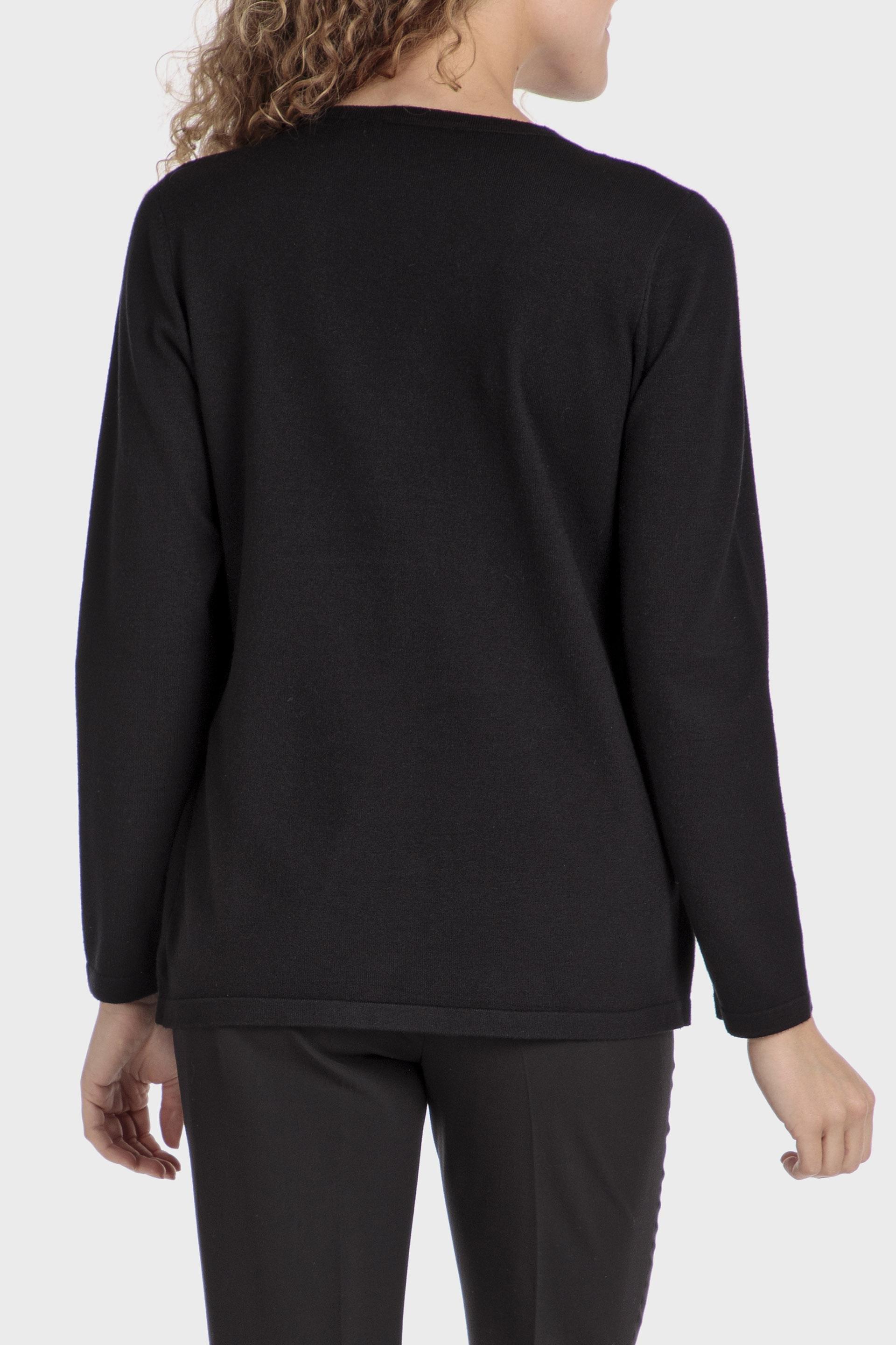 Black Faux Knitted Twinset, , large image number 0