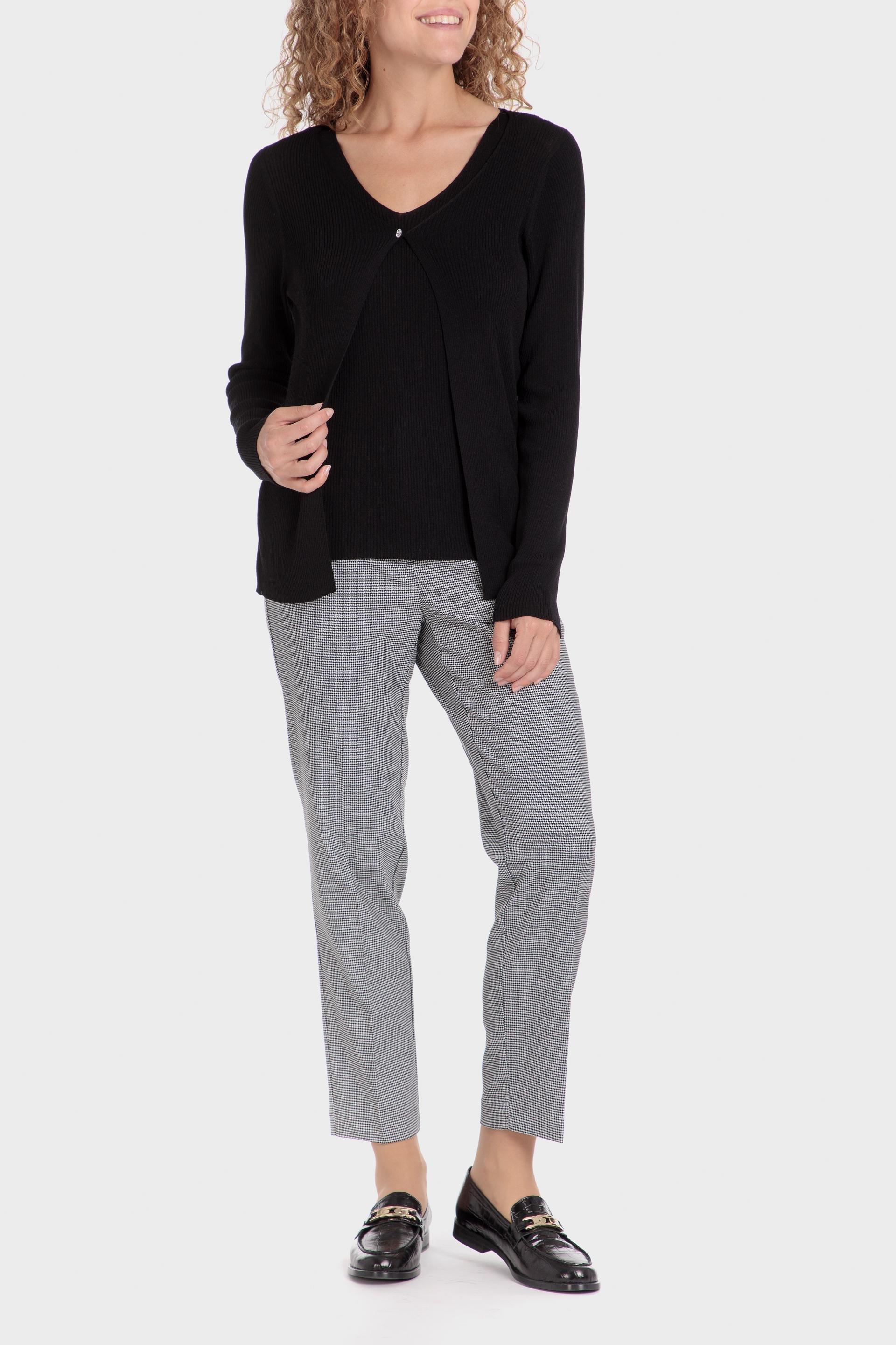 Black Plain Blouse, , large image number 1