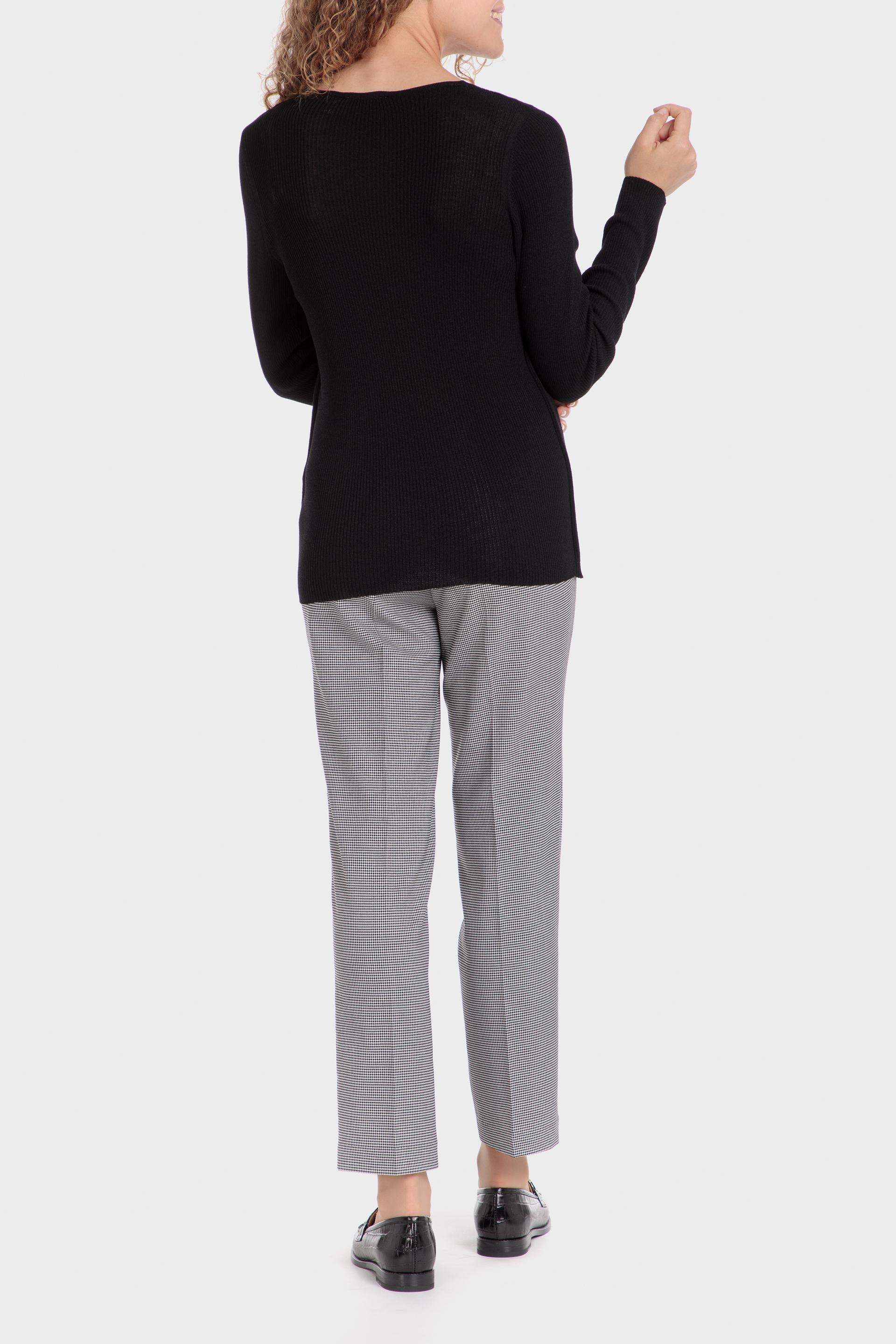 Black Plain Blouse, , large image number 3