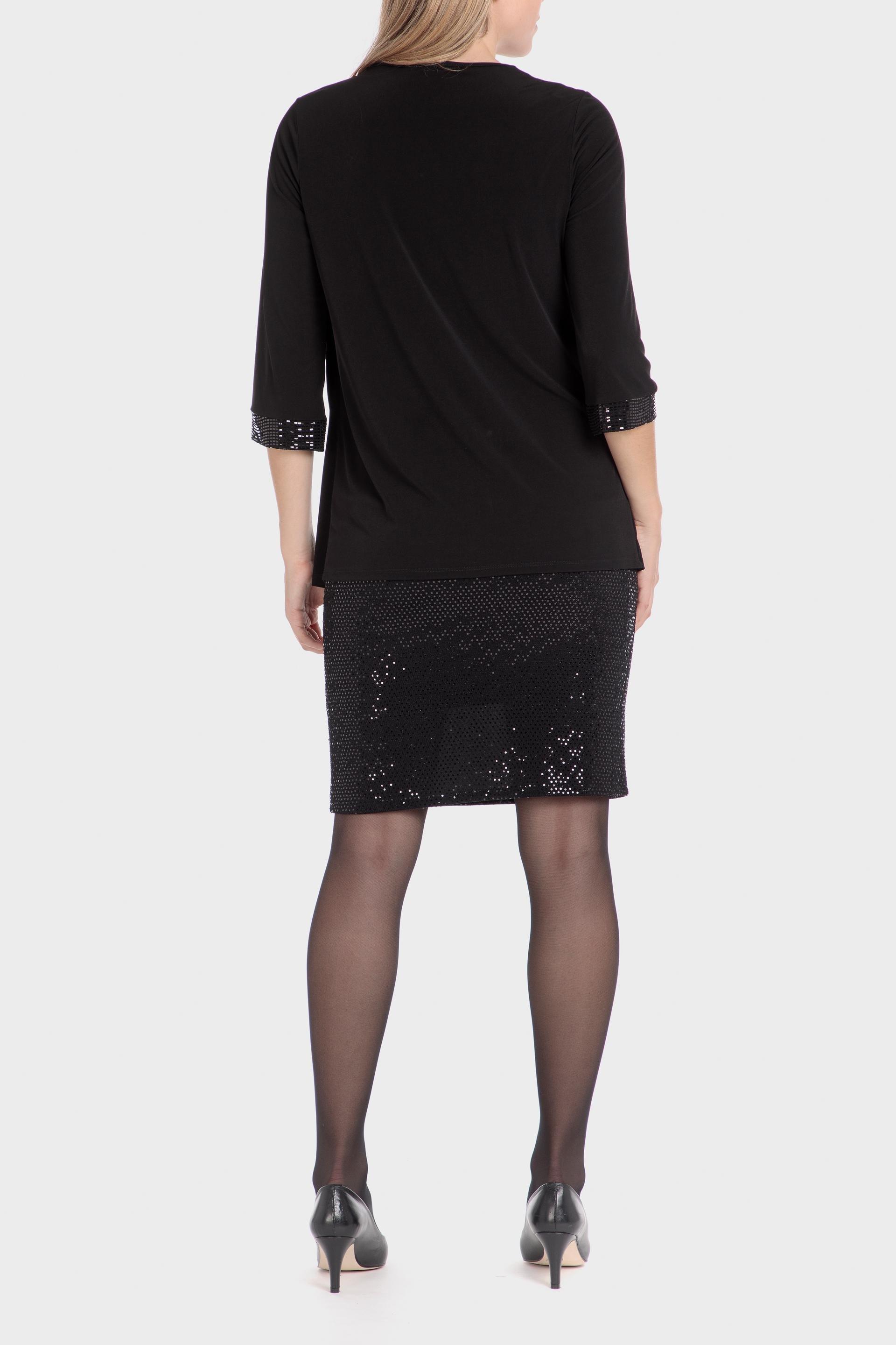 Black Detailed Open Jacket, , large image number 3