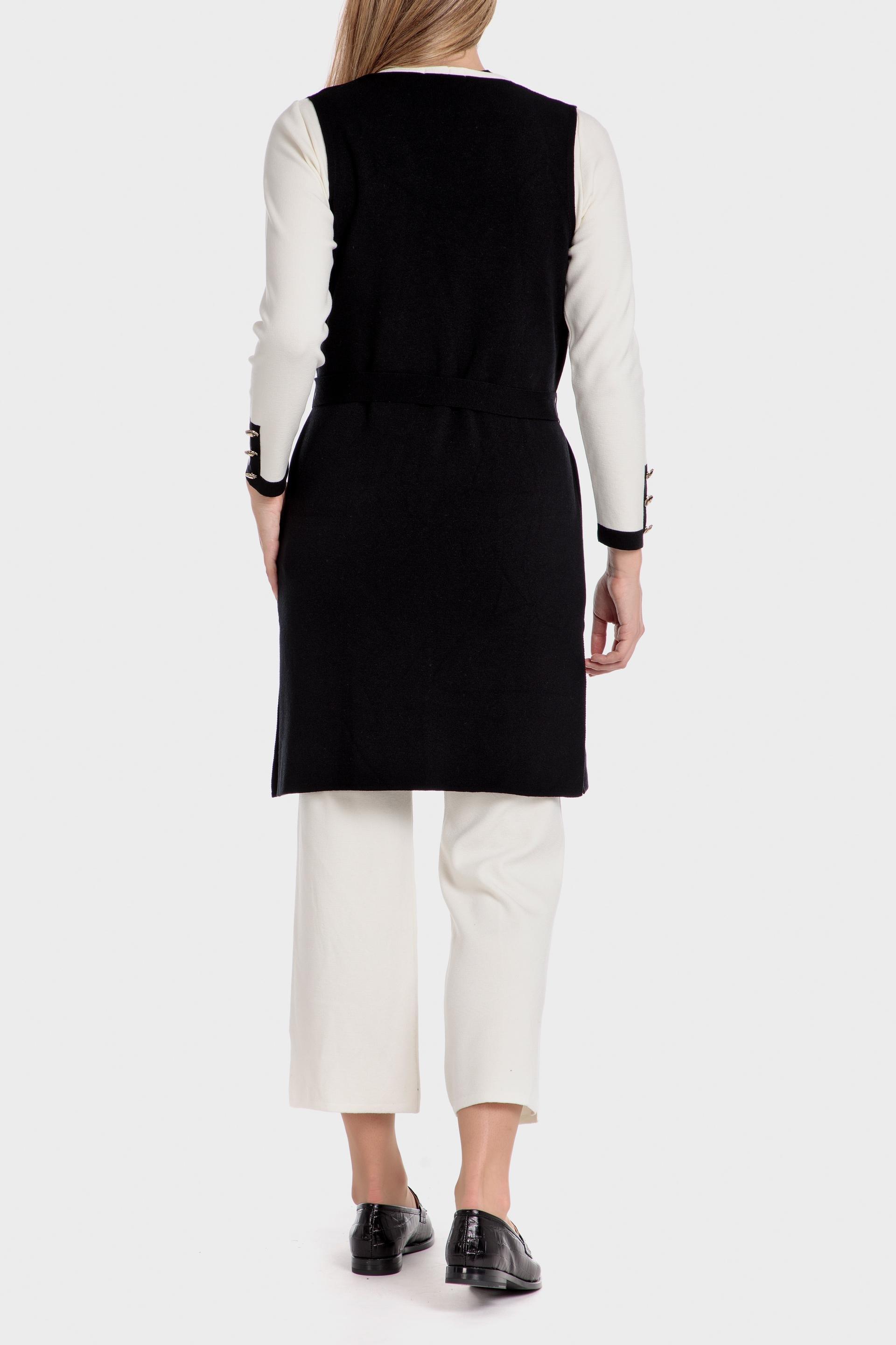 Black Belted Waistcoat, , large image number 2