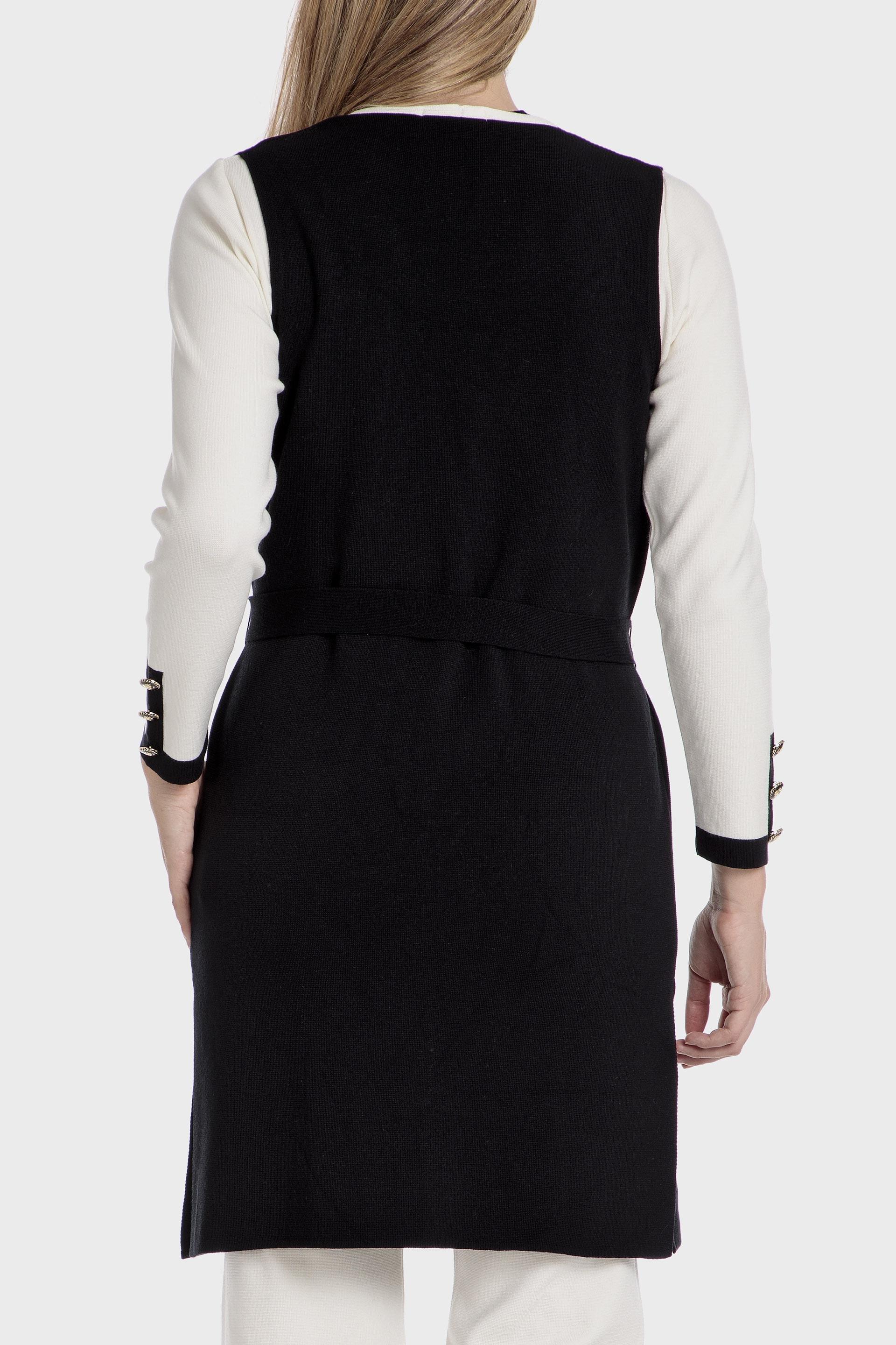 Black Belted Waistcoat, , large image number 3